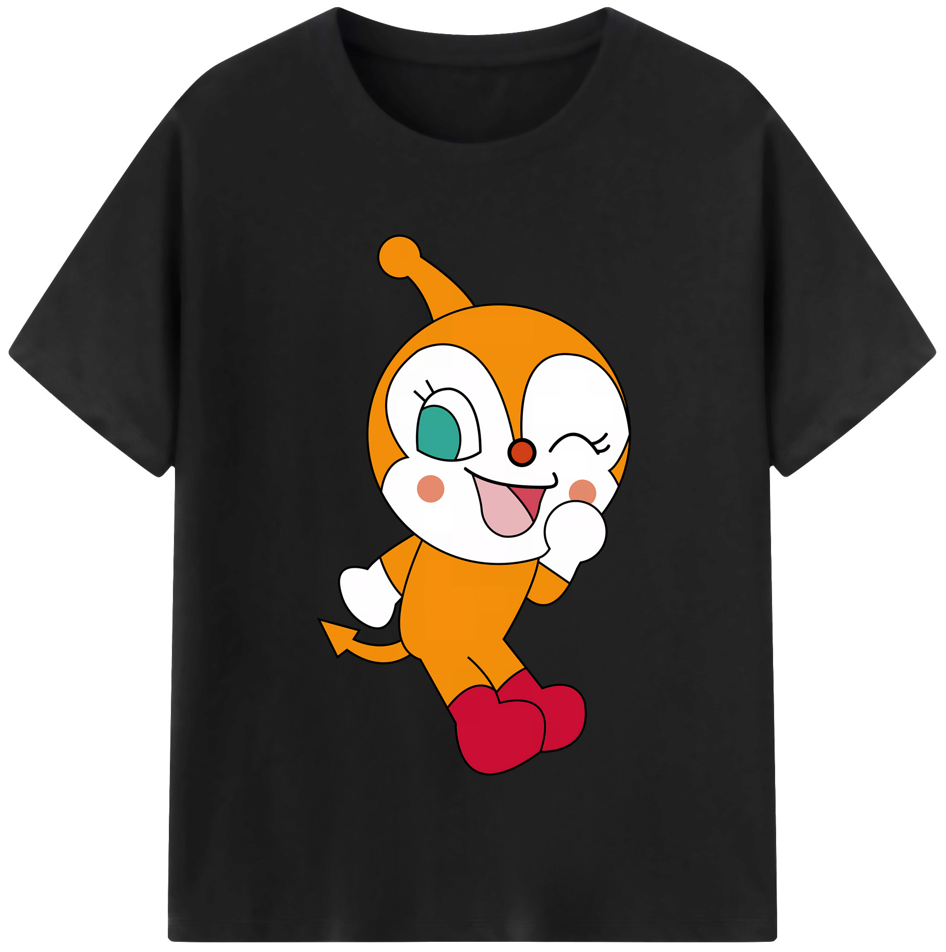 （画像用） アンパンマン Anpanman 綿100％半袖Tシャツ（フロントプリント）