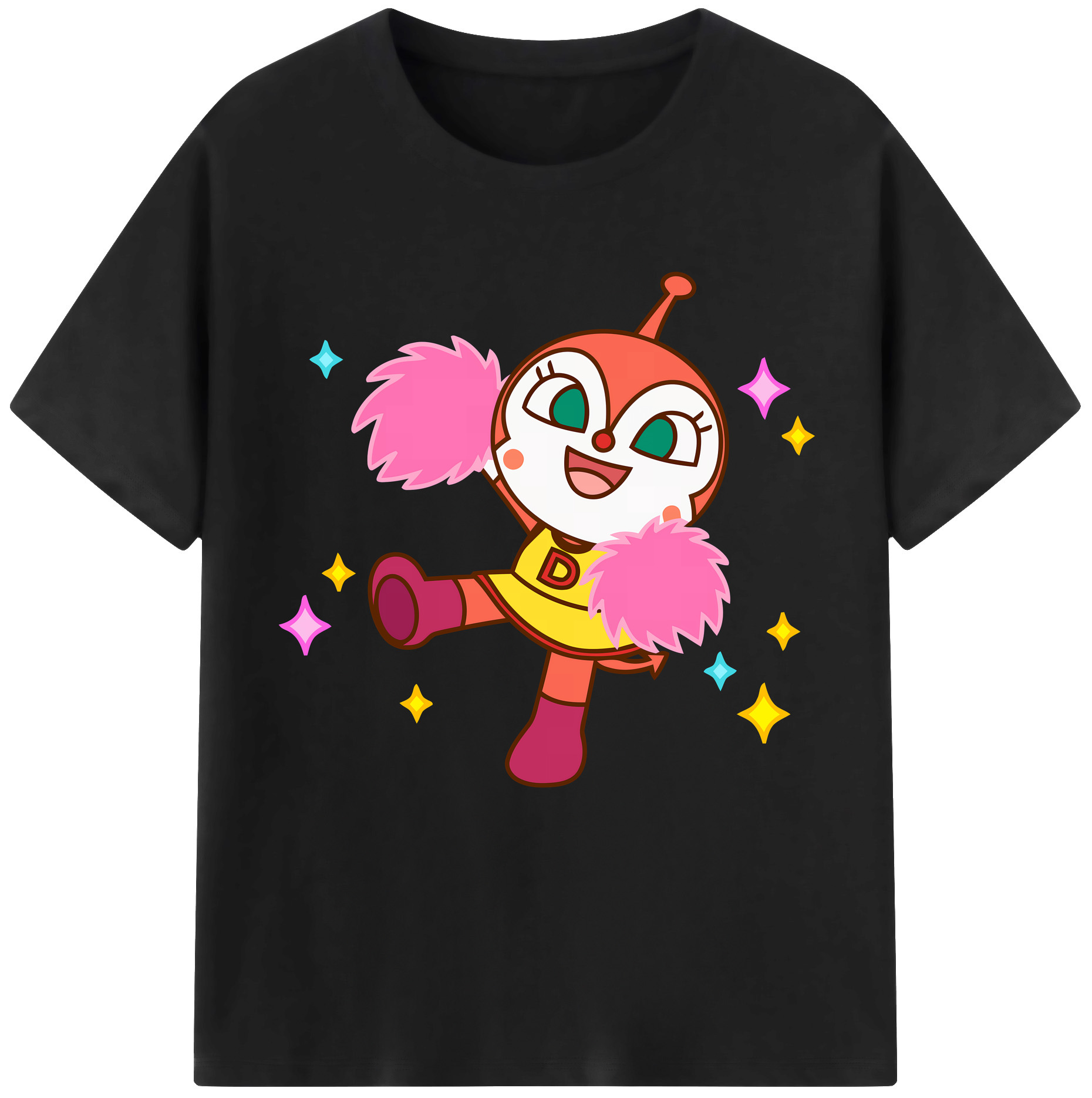 （画像用） アンパンマン Anpanman 綿100％半袖Tシャツ（フロントプリント）
