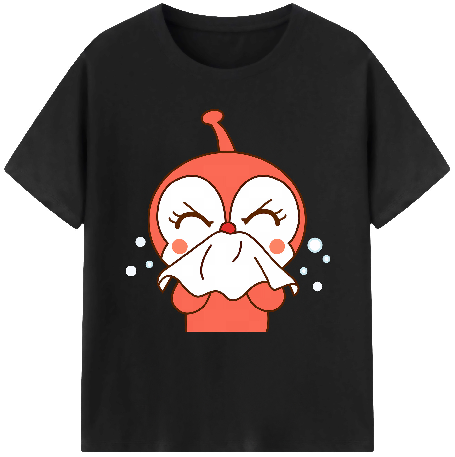 （画像用） アンパンマン Anpanman 綿100％半袖Tシャツ（フロントプリント）