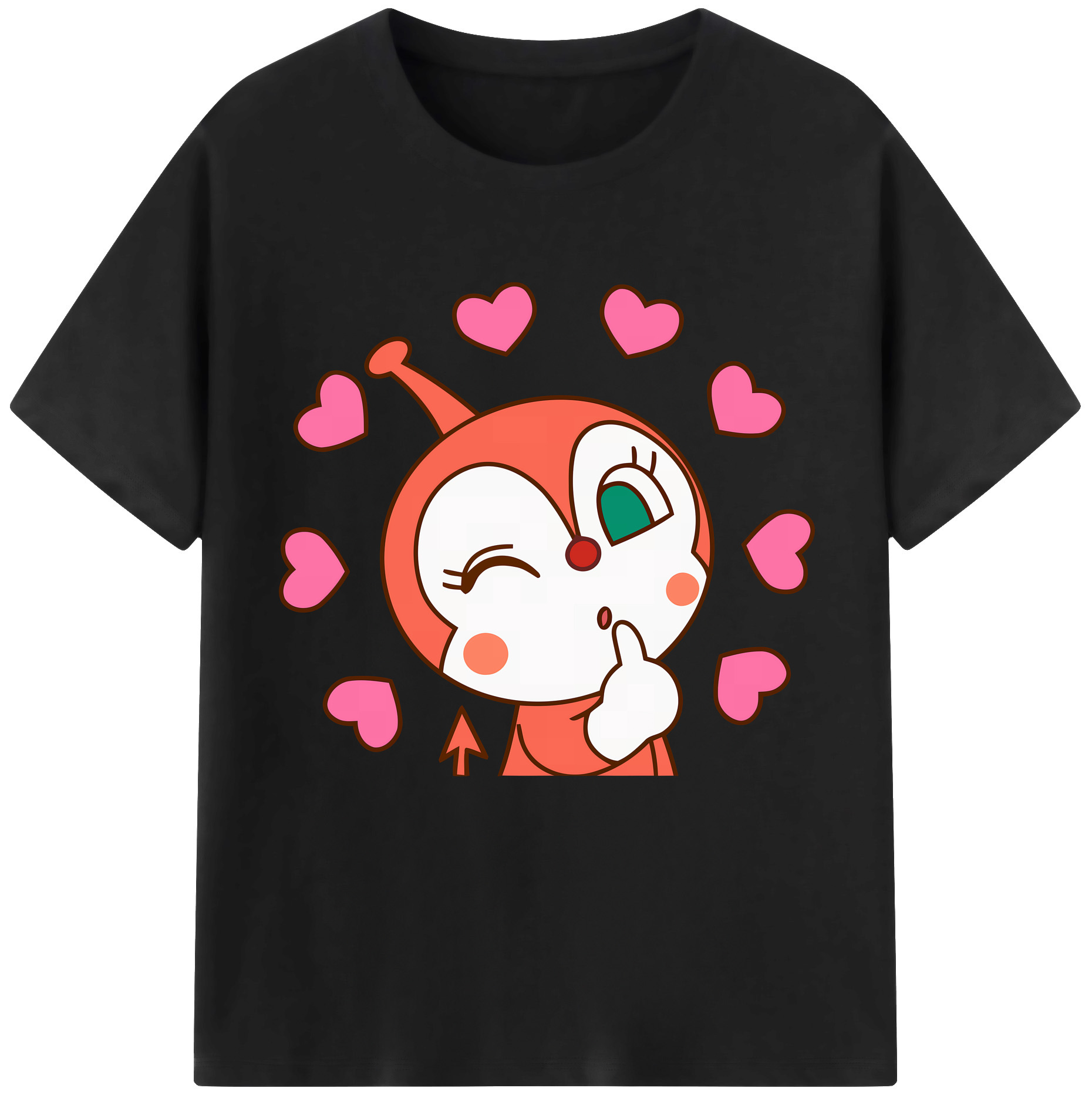 （画像用） アンパンマン Anpanman 綿100％半袖Tシャツ（フロントプリント）