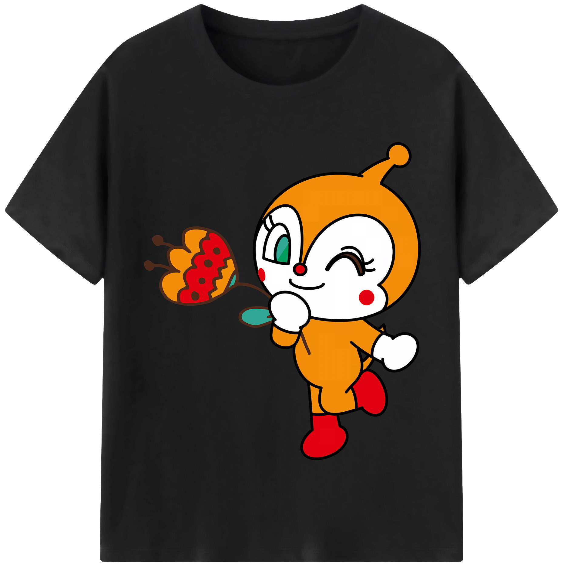 （画像用） アンパンマン Anpanman 綿100％半袖Tシャツ（フロントプリント）