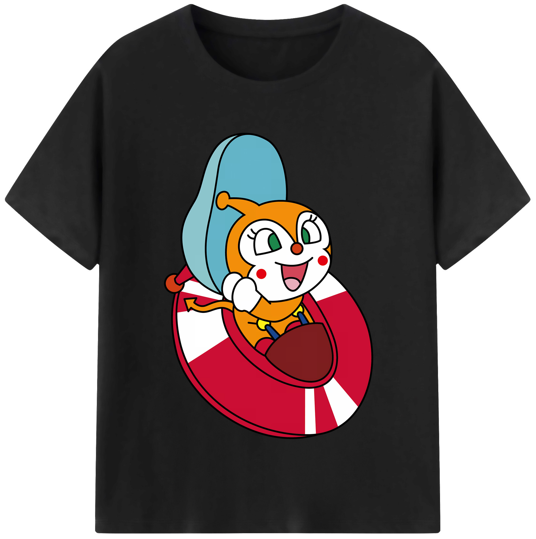 （画像用） アンパンマン Anpanman 綿100％半袖Tシャツ（フロントプリント）