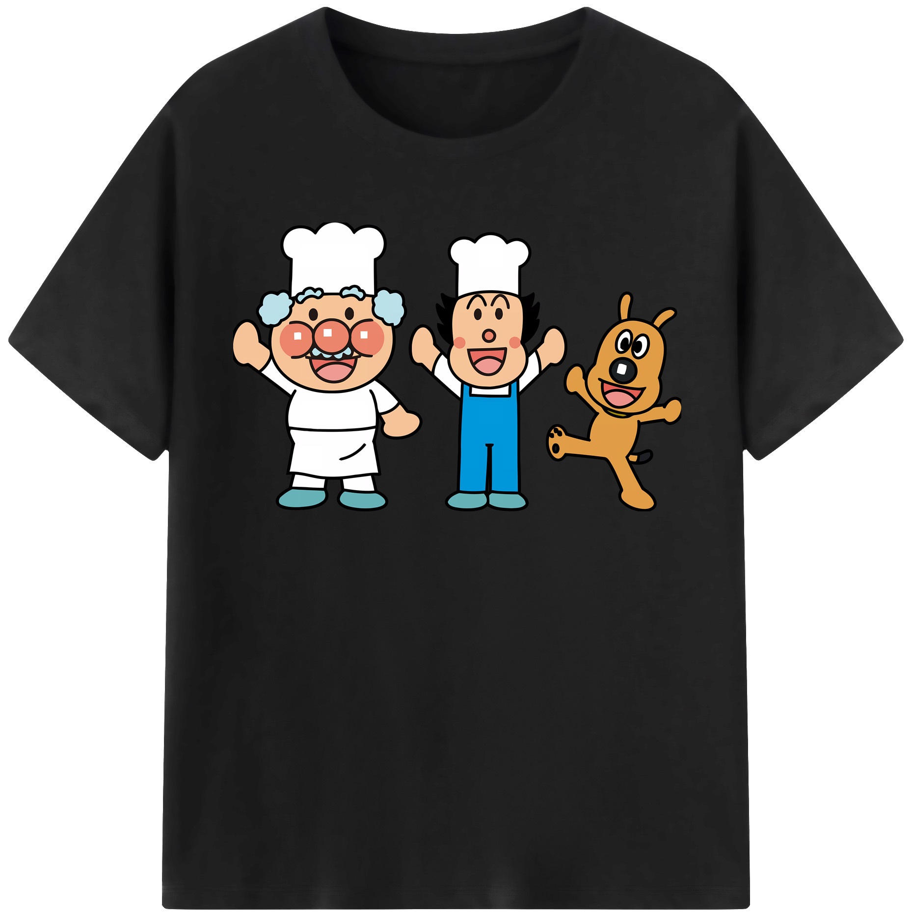 （画像用） アンパンマン Anpanman 綿100％半袖Tシャツ（フロントプリント）