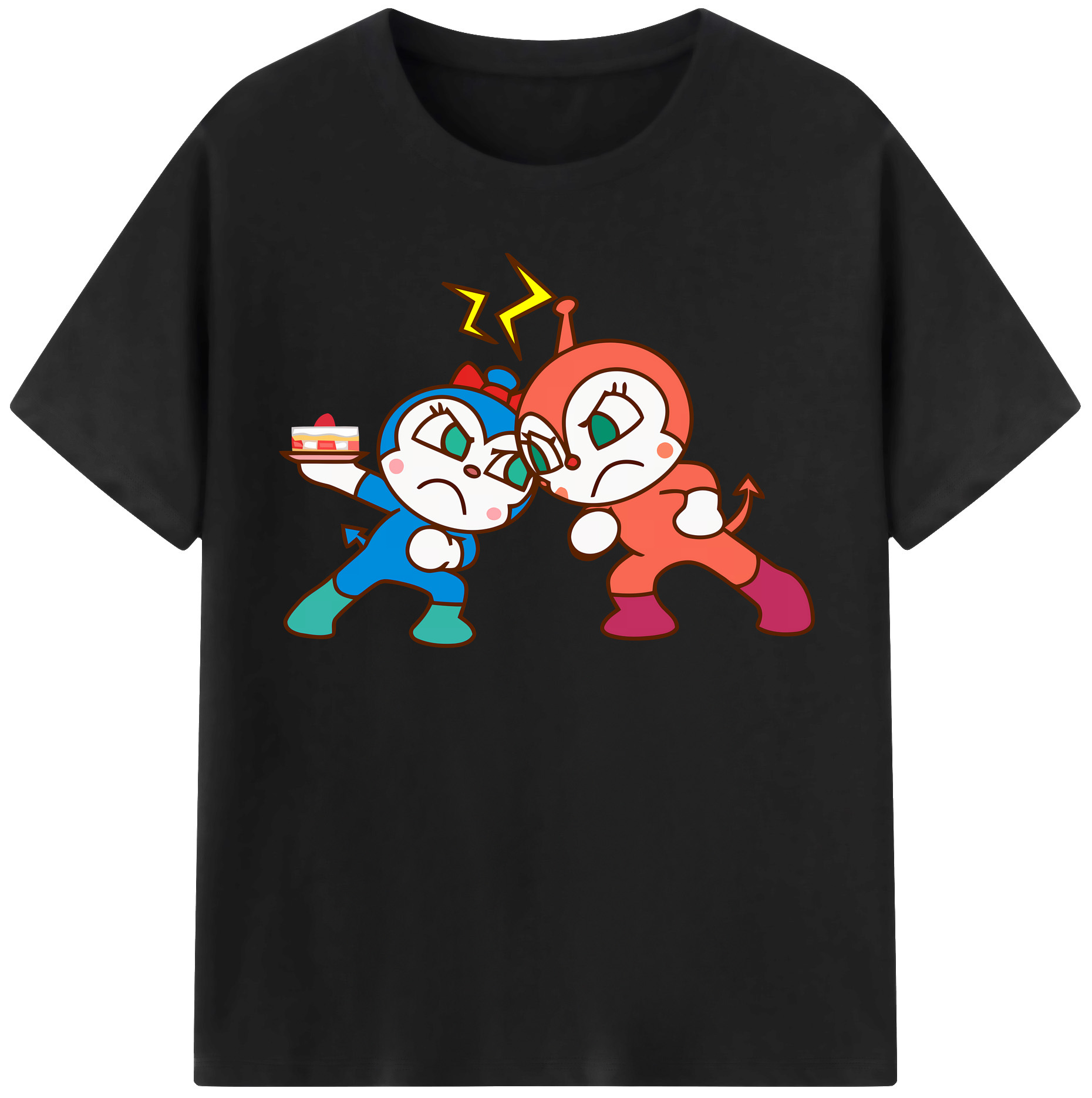（画像用） アンパンマン Anpanman 綿100％半袖Tシャツ（フロントプリント）