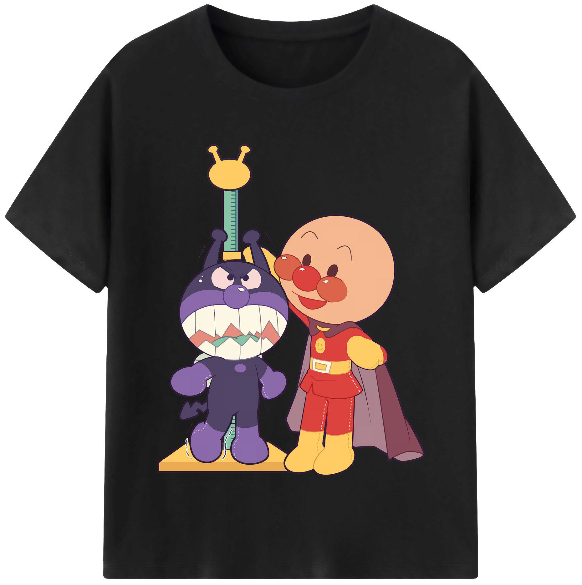 （画像用） アンパンマン Anpanman 綿100％半袖Tシャツ（フロントプリント）