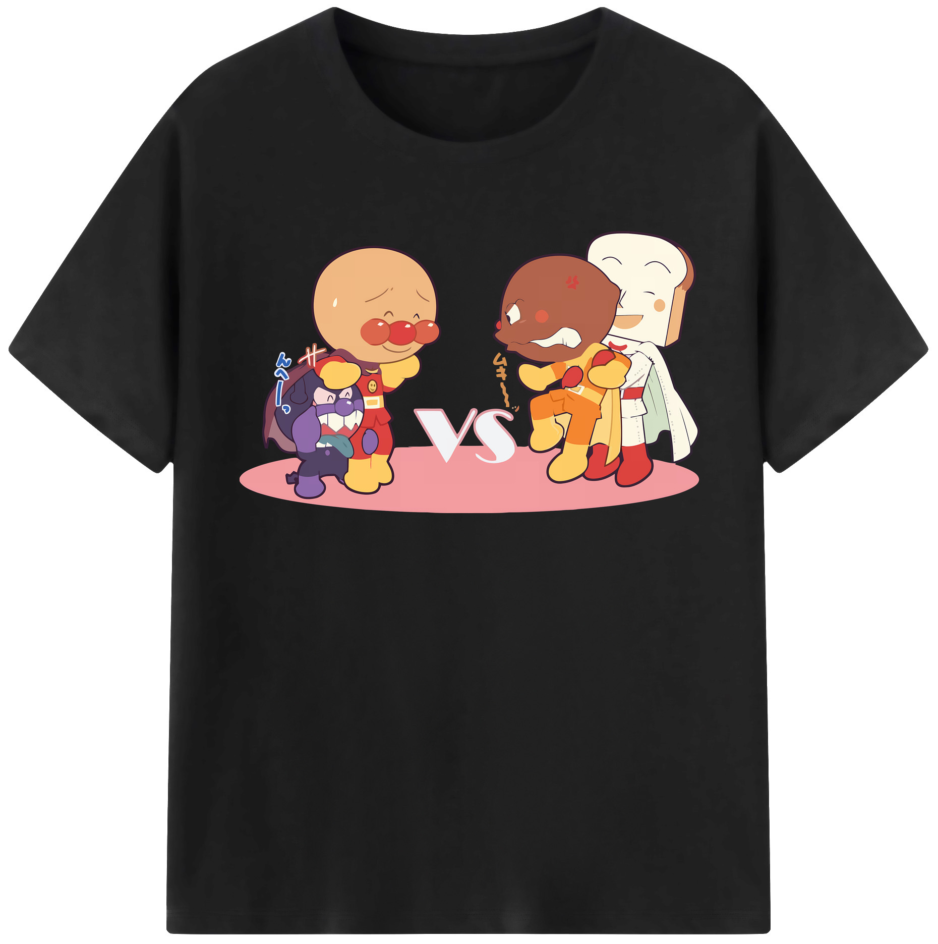 （画像用） アンパンマン Anpanman 綿100％半袖Tシャツ（フロントプリント）