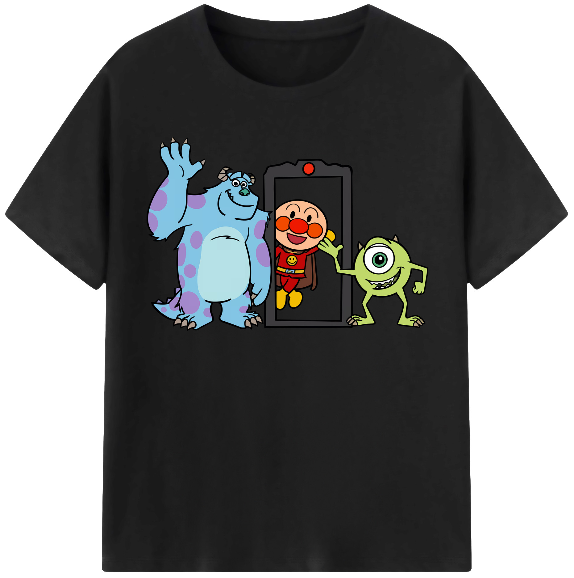 （画像用） アンパンマン Anpanman 綿100％半袖Tシャツ（フロントプリント）