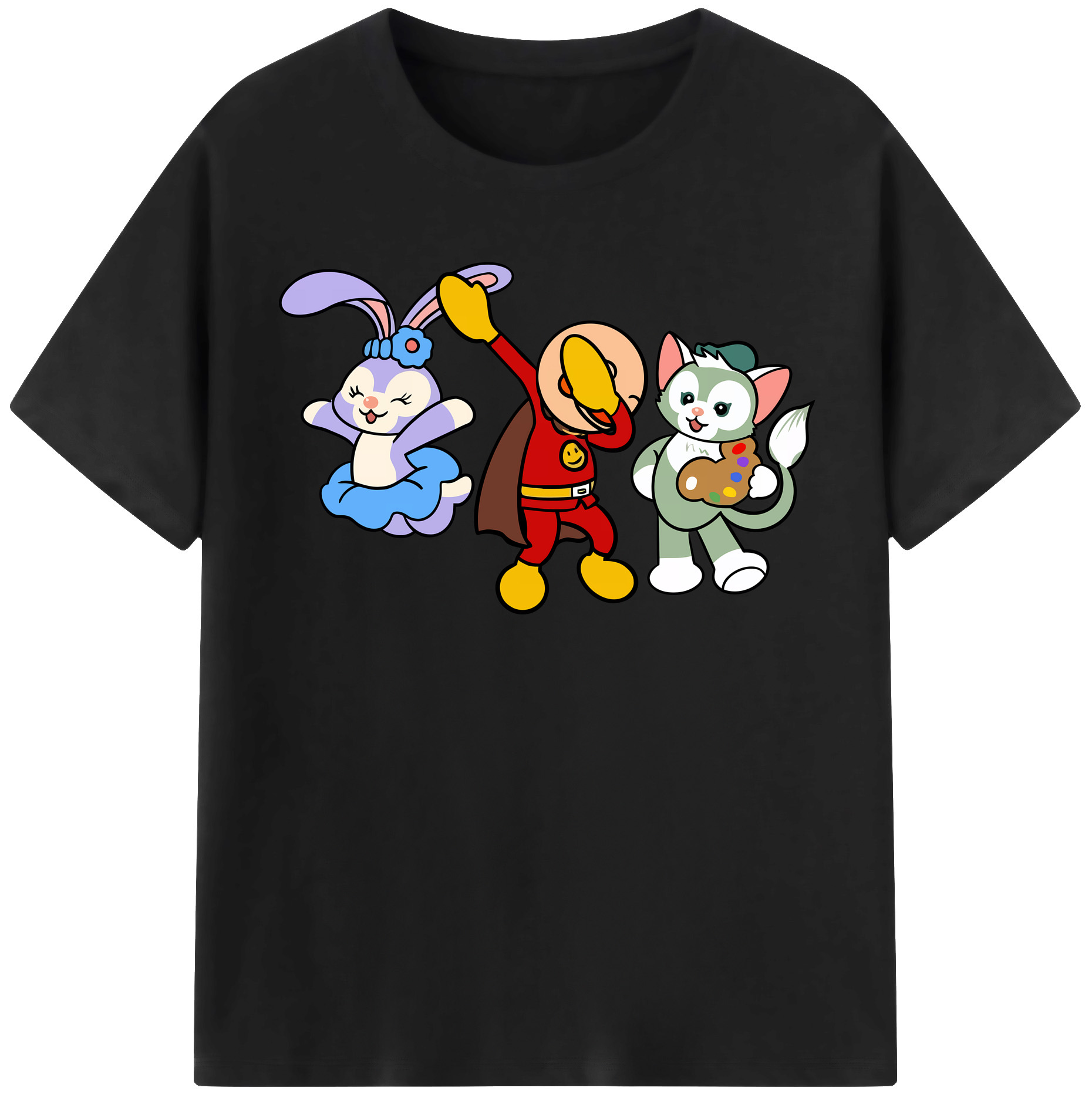 （画像用） アンパンマン Anpanman 綿100％半袖Tシャツ（フロントプリント）