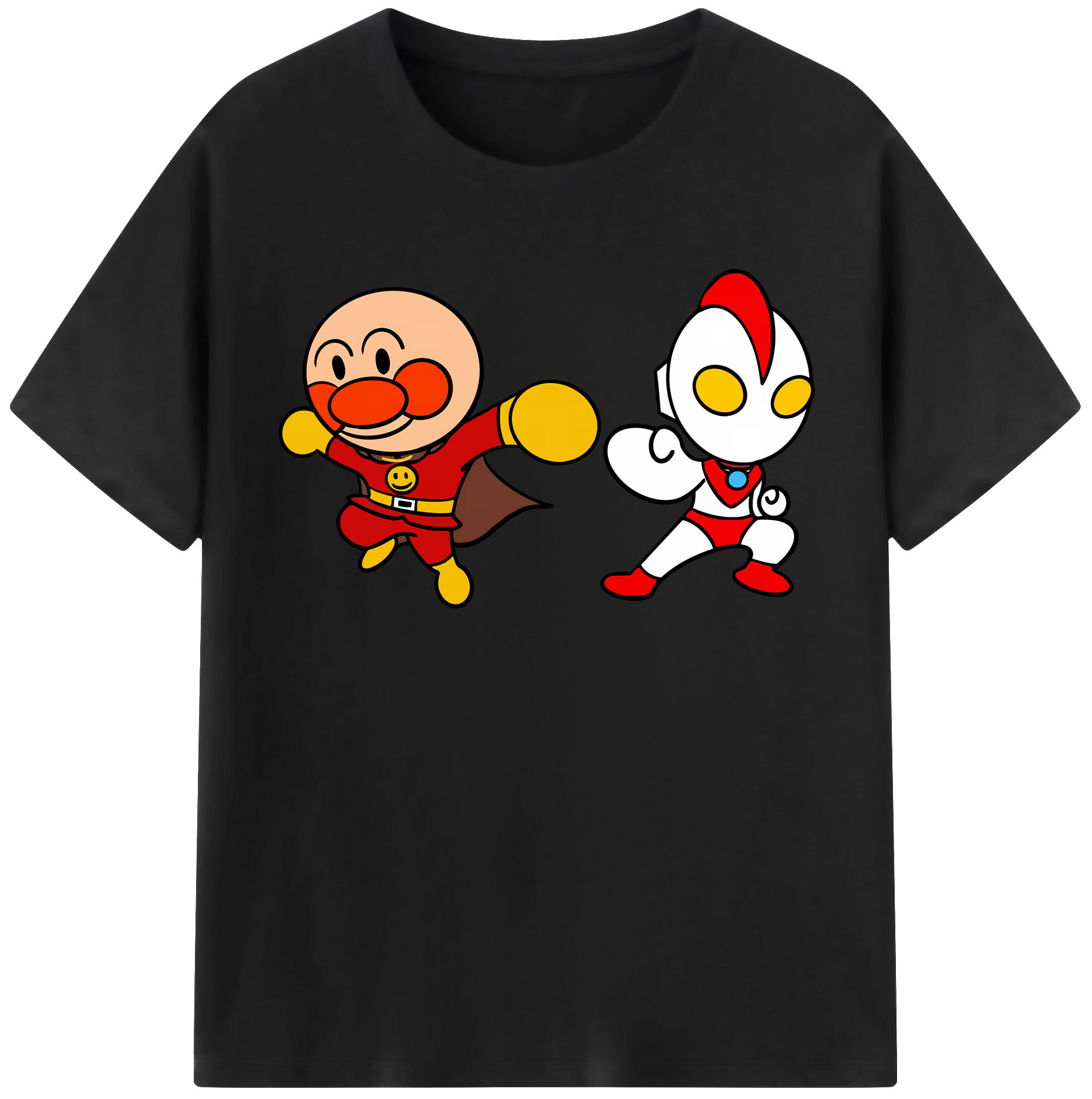 （画像用） アンパンマン Anpanman 綿100％半袖Tシャツ（フロントプリント）