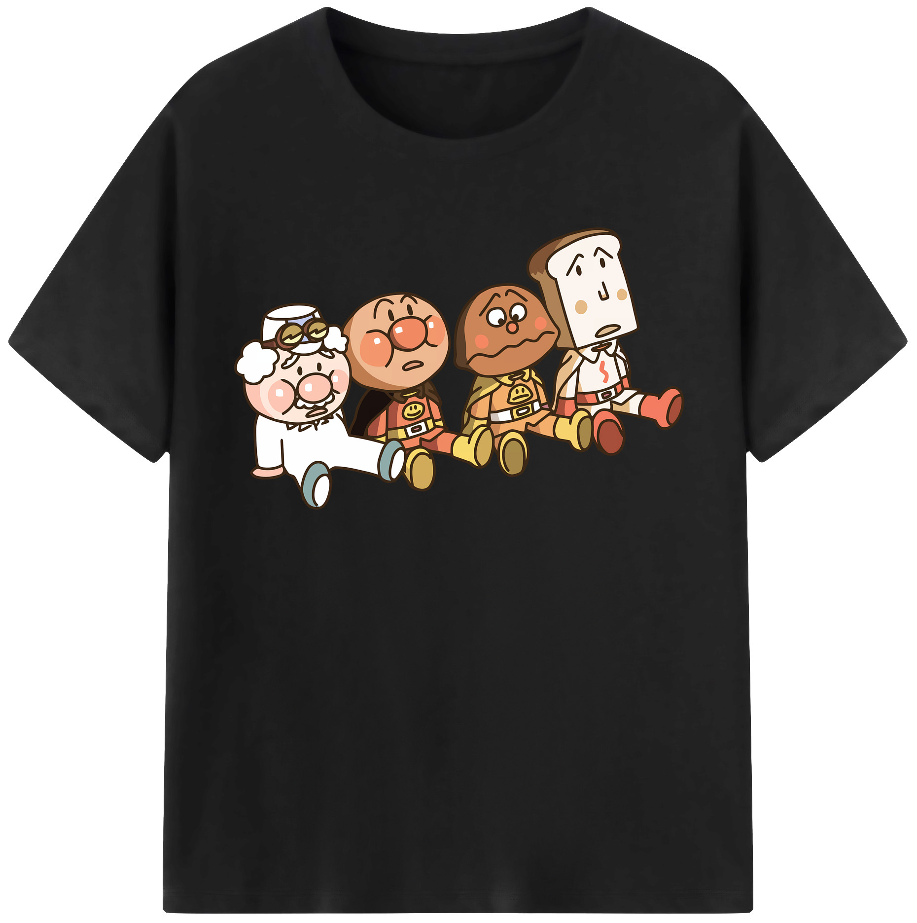 （画像用） アンパンマン Anpanman 綿100％半袖Tシャツ（フロントプリント）