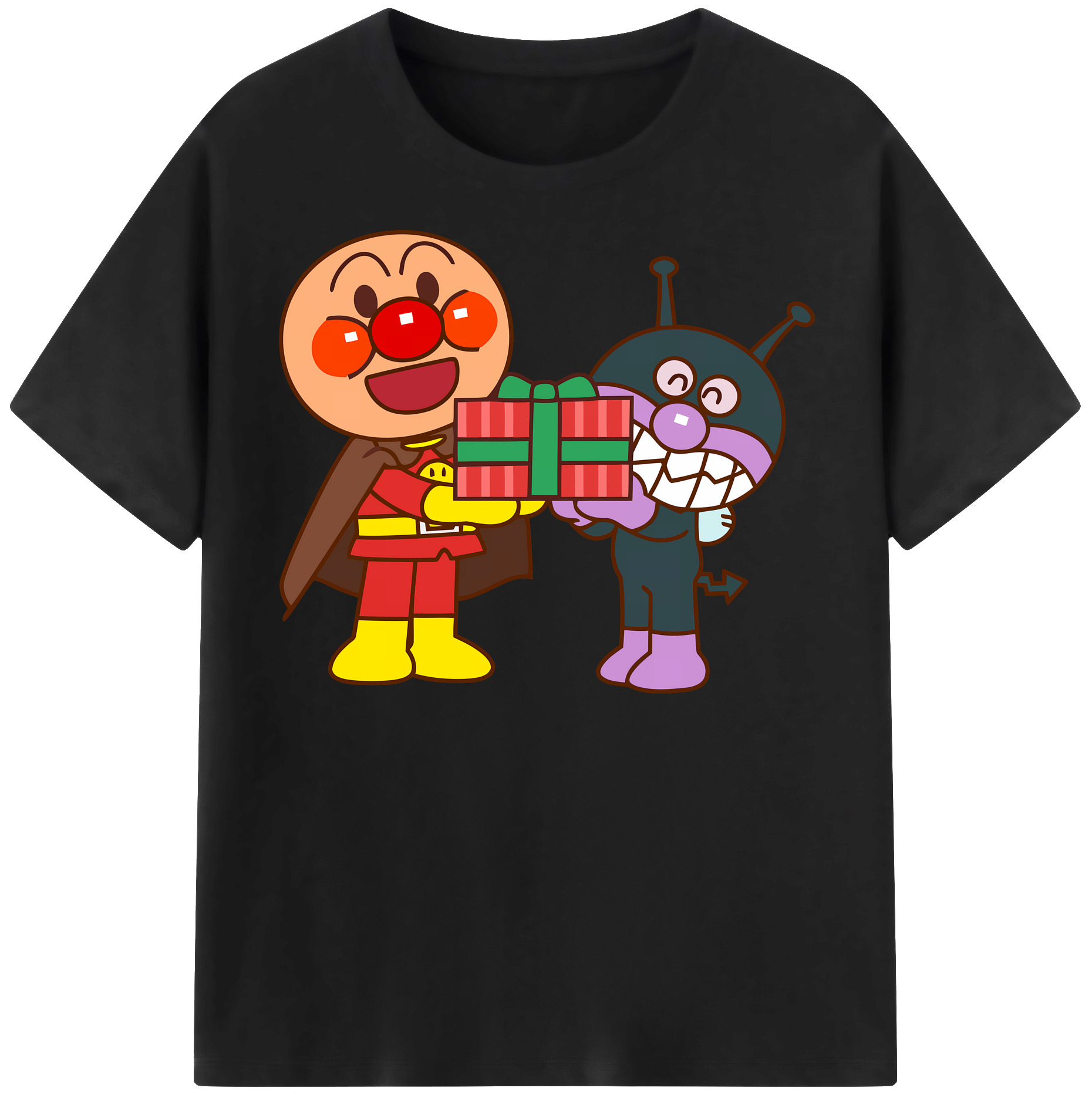 （画像用） アンパンマン Anpanman 綿100％半袖Tシャツ（フロントプリント）