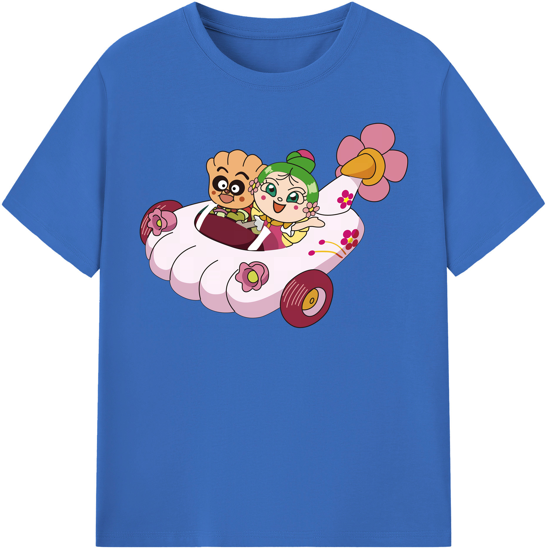 （画像用） アンパンマン Anpanman 綿100％半袖Tシャツ（フロントプリント）
