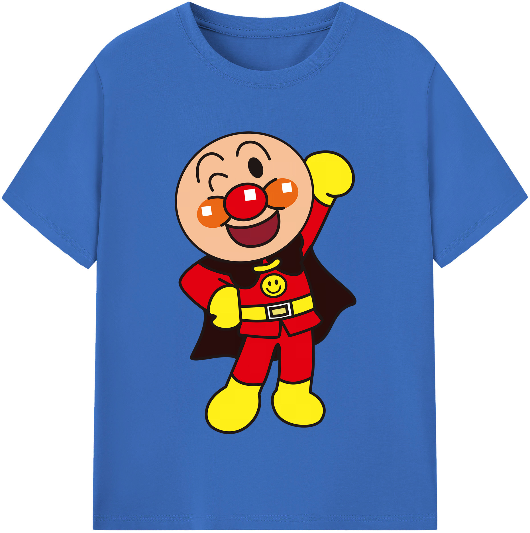 （画像用） アンパンマン Anpanman 綿100％半袖Tシャツ（フロントプリント）