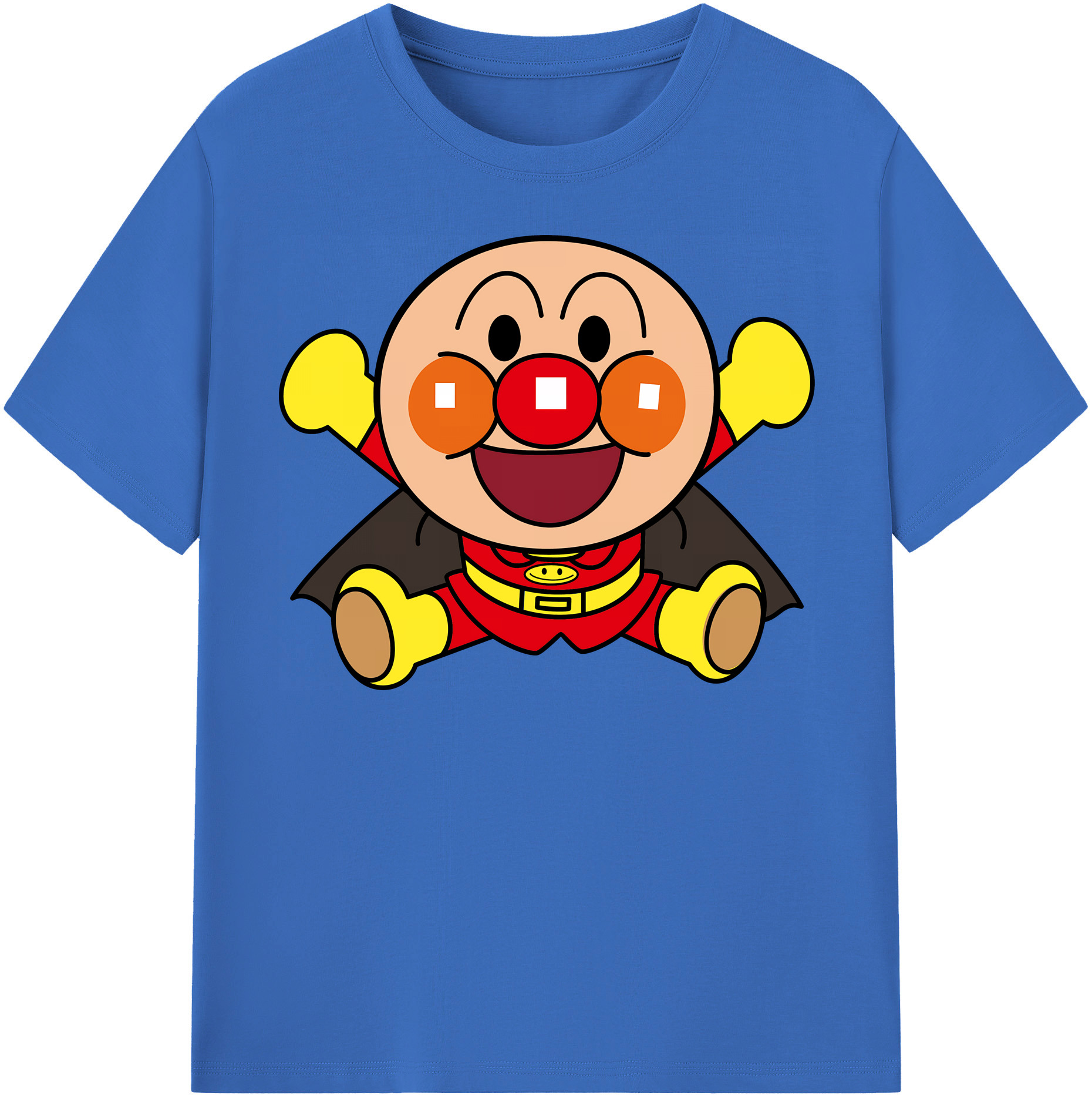 （画像用） アンパンマン Anpanman 綿100％半袖Tシャツ（フロントプリント）