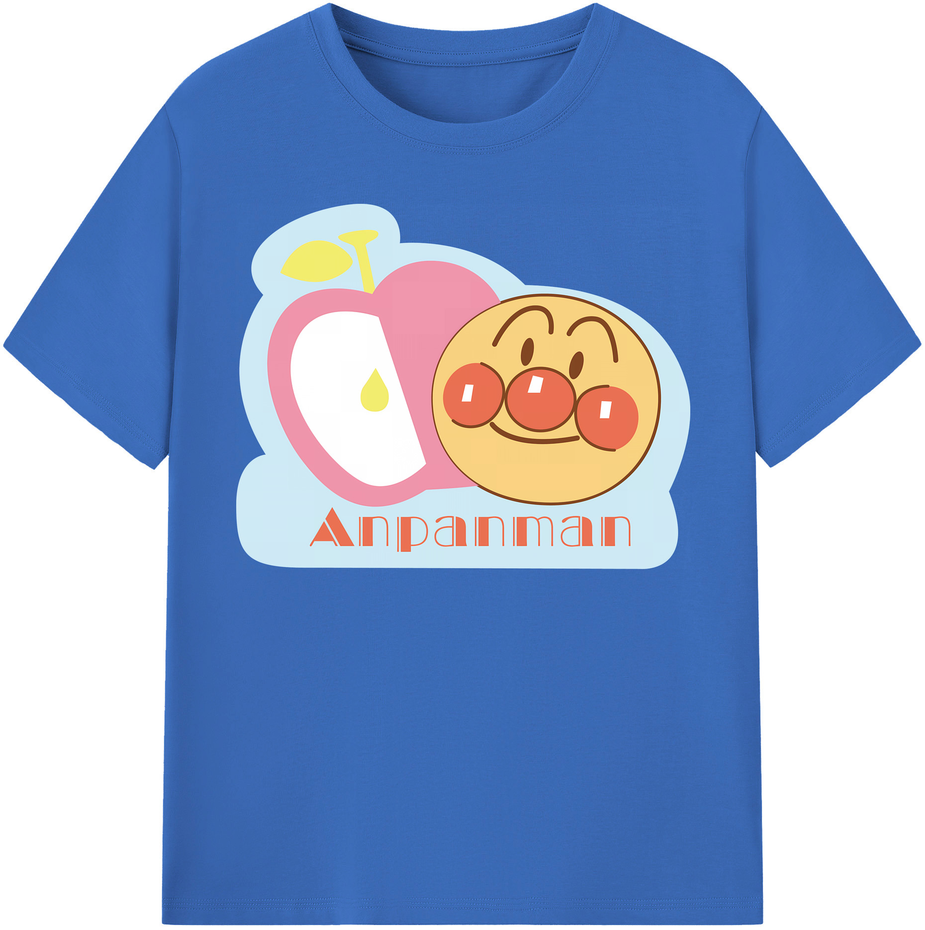 （画像用） アンパンマン Anpanman 綿100％半袖Tシャツ（フロントプリント）