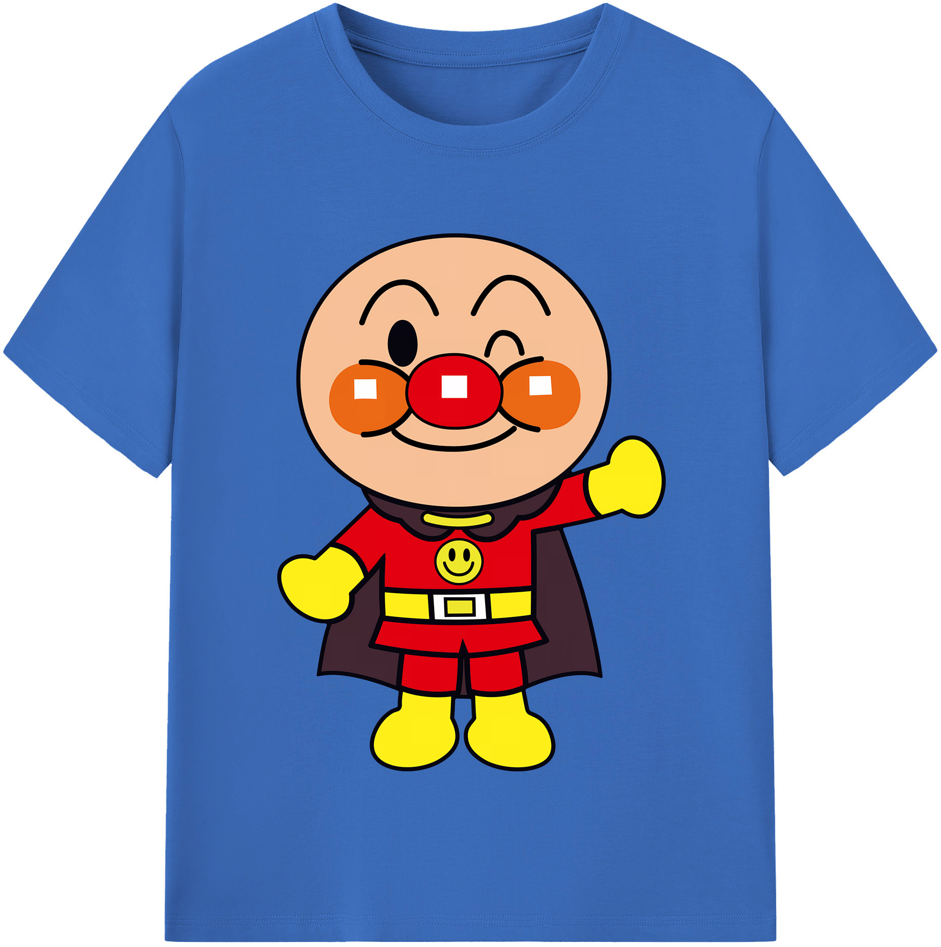 （画像用） アンパンマン Anpanman 綿100％半袖Tシャツ（フロントプリント）