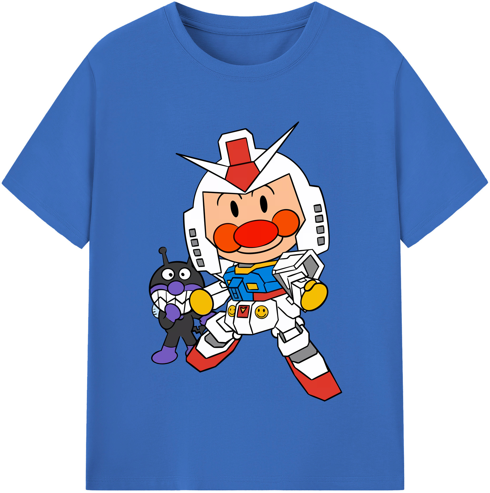 （画像用） アンパンマン Anpanman 綿100％半袖Tシャツ（フロントプリント）