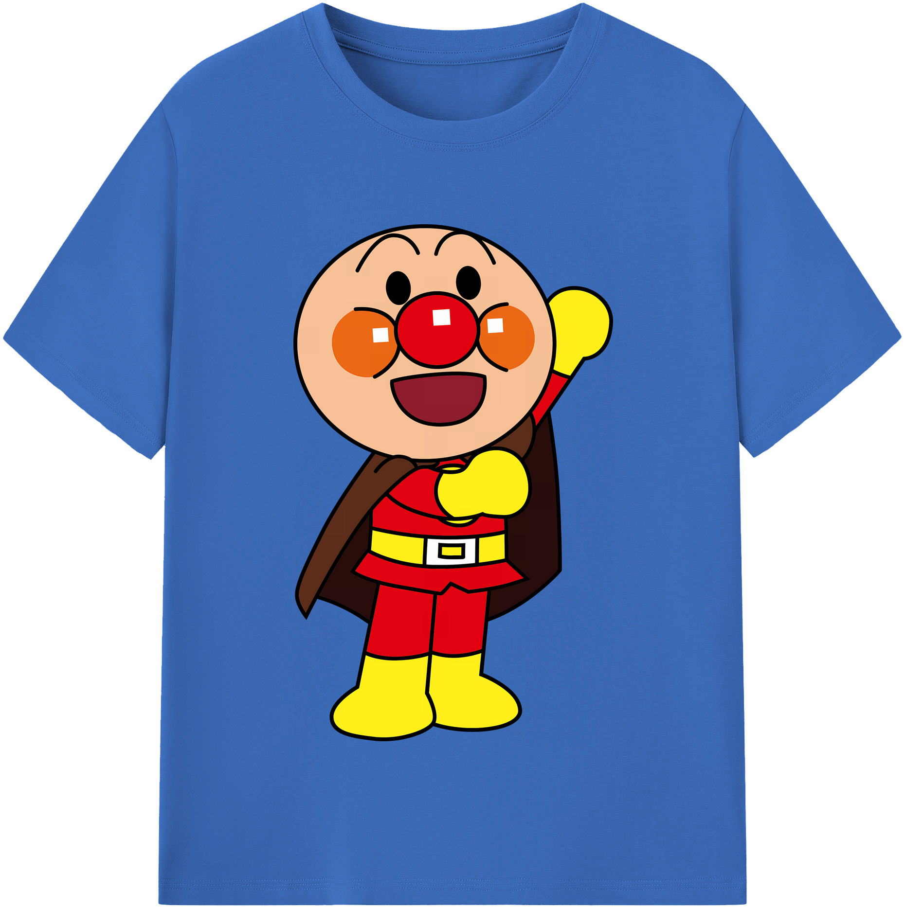 （画像用） アンパンマン Anpanman 綿100％半袖Tシャツ（フロントプリント）