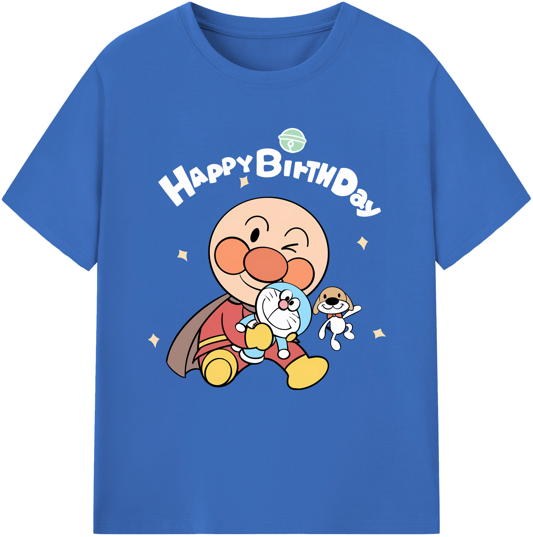 （画像用） アンパンマン Anpanman 綿100％半袖Tシャツ（フロントプリント）