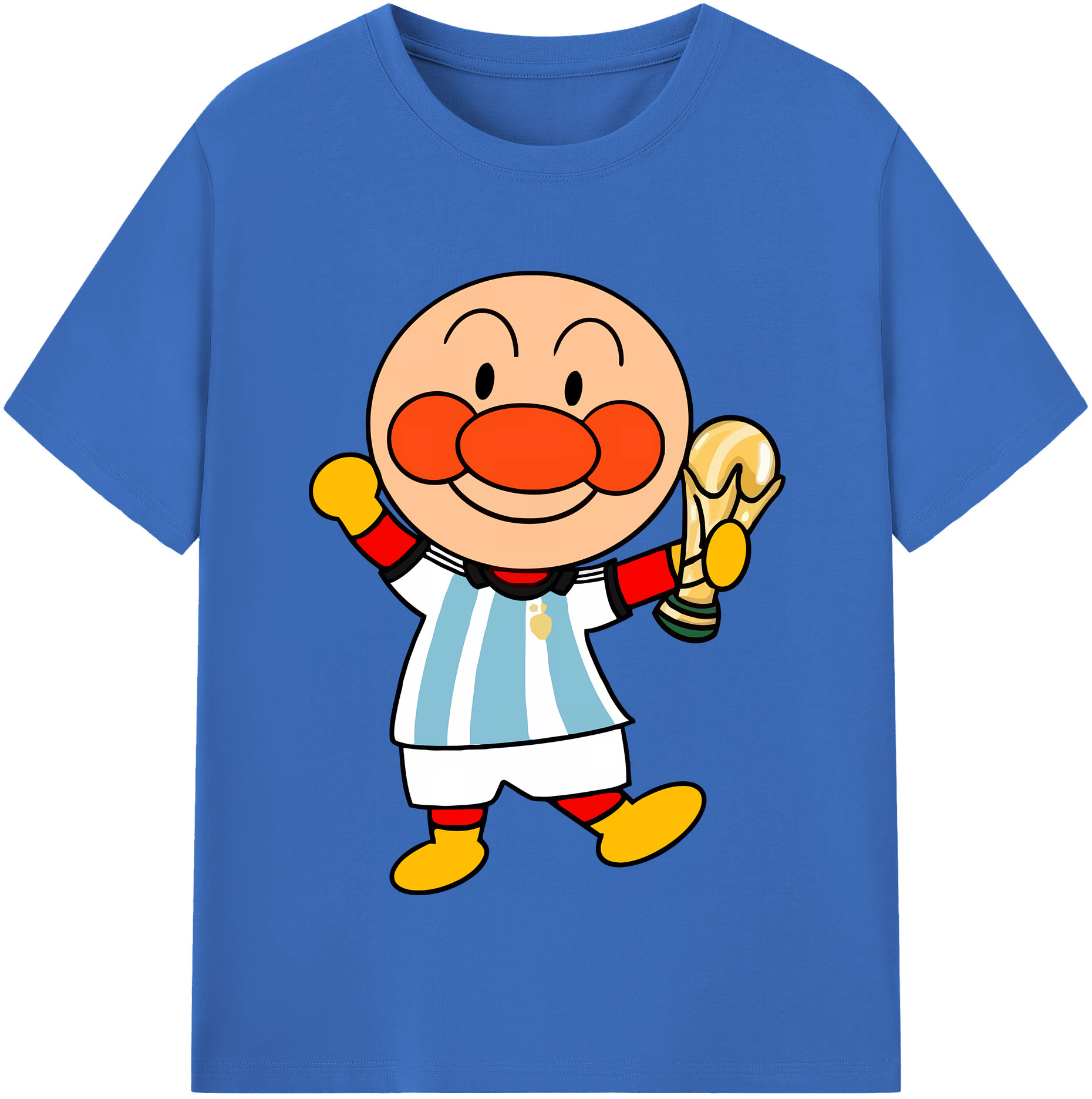 （画像用） アンパンマン Anpanman 綿100％半袖Tシャツ（フロントプリント）