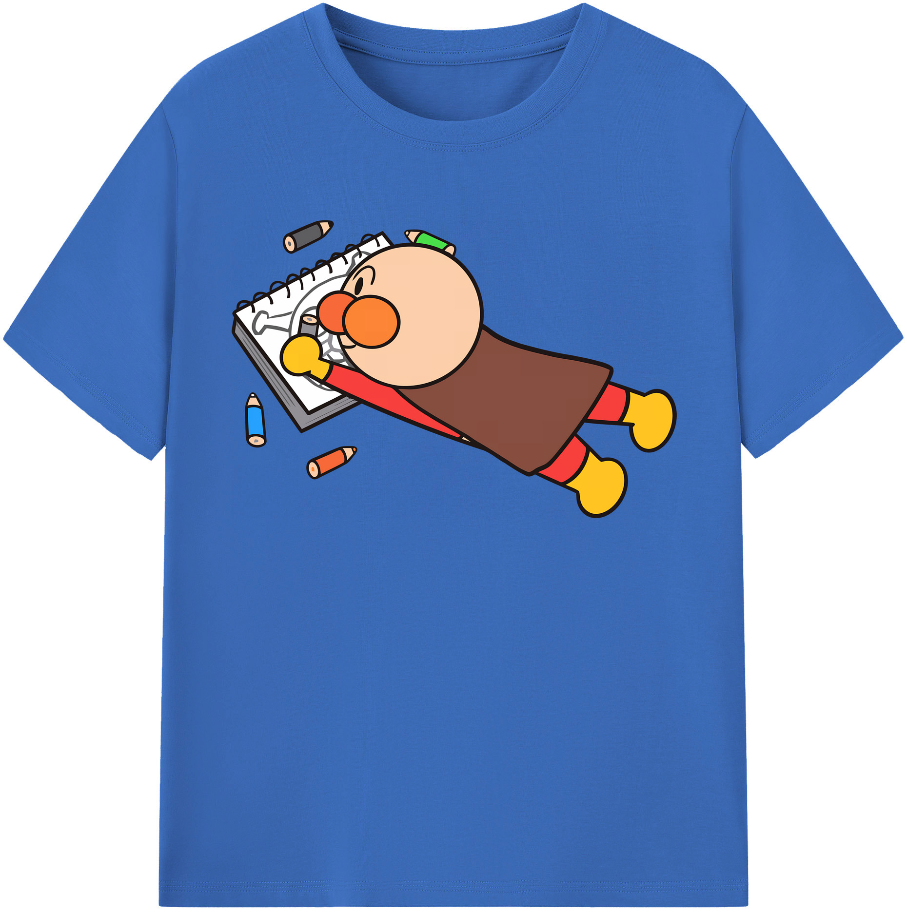 （画像用） アンパンマン Anpanman 綿100％半袖Tシャツ（フロントプリント）