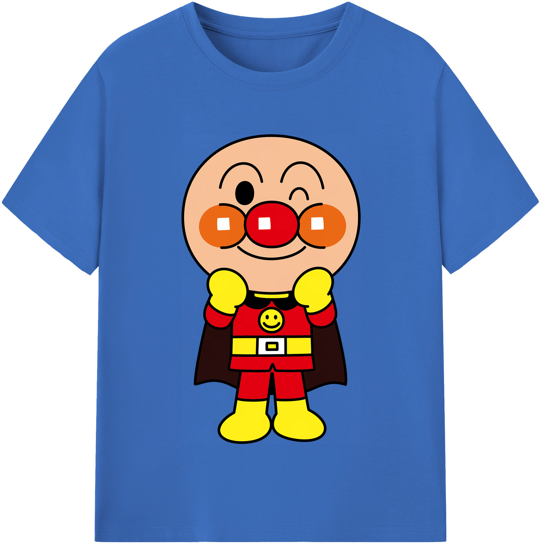 （画像用） アンパンマン Anpanman 綿100％半袖Tシャツ（フロントプリント）