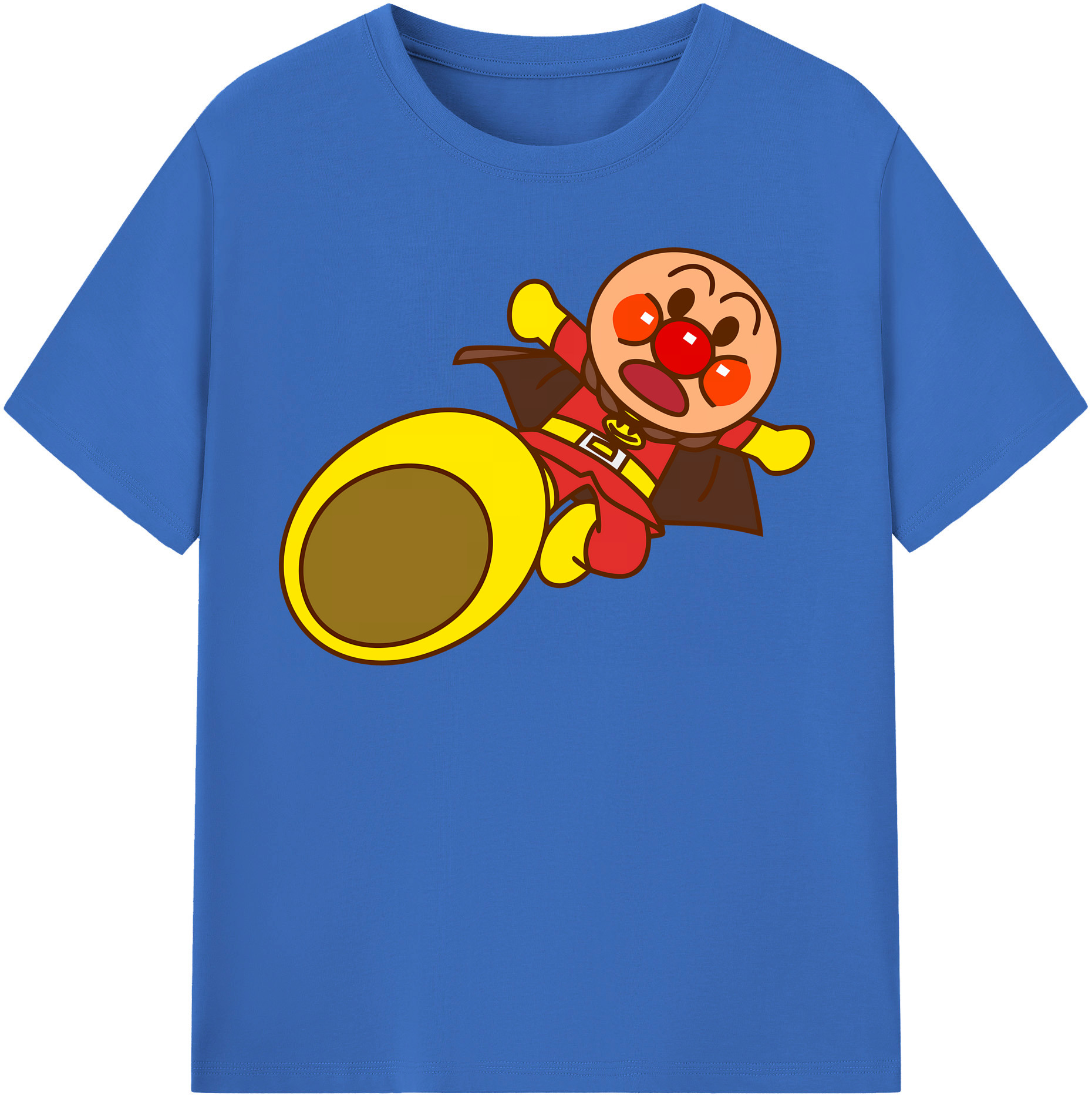 （画像用） アンパンマン Anpanman 綿100％半袖Tシャツ（フロントプリント）