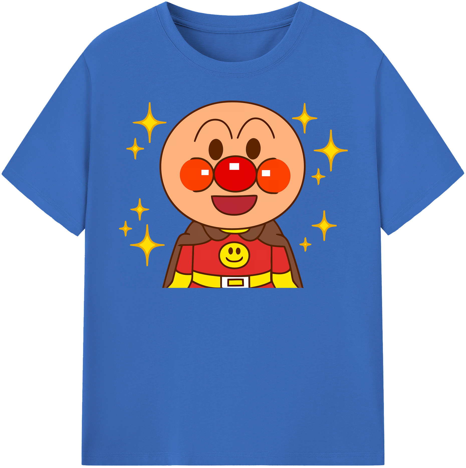 （画像用） アンパンマン Anpanman 綿100％半袖Tシャツ（フロントプリント）
