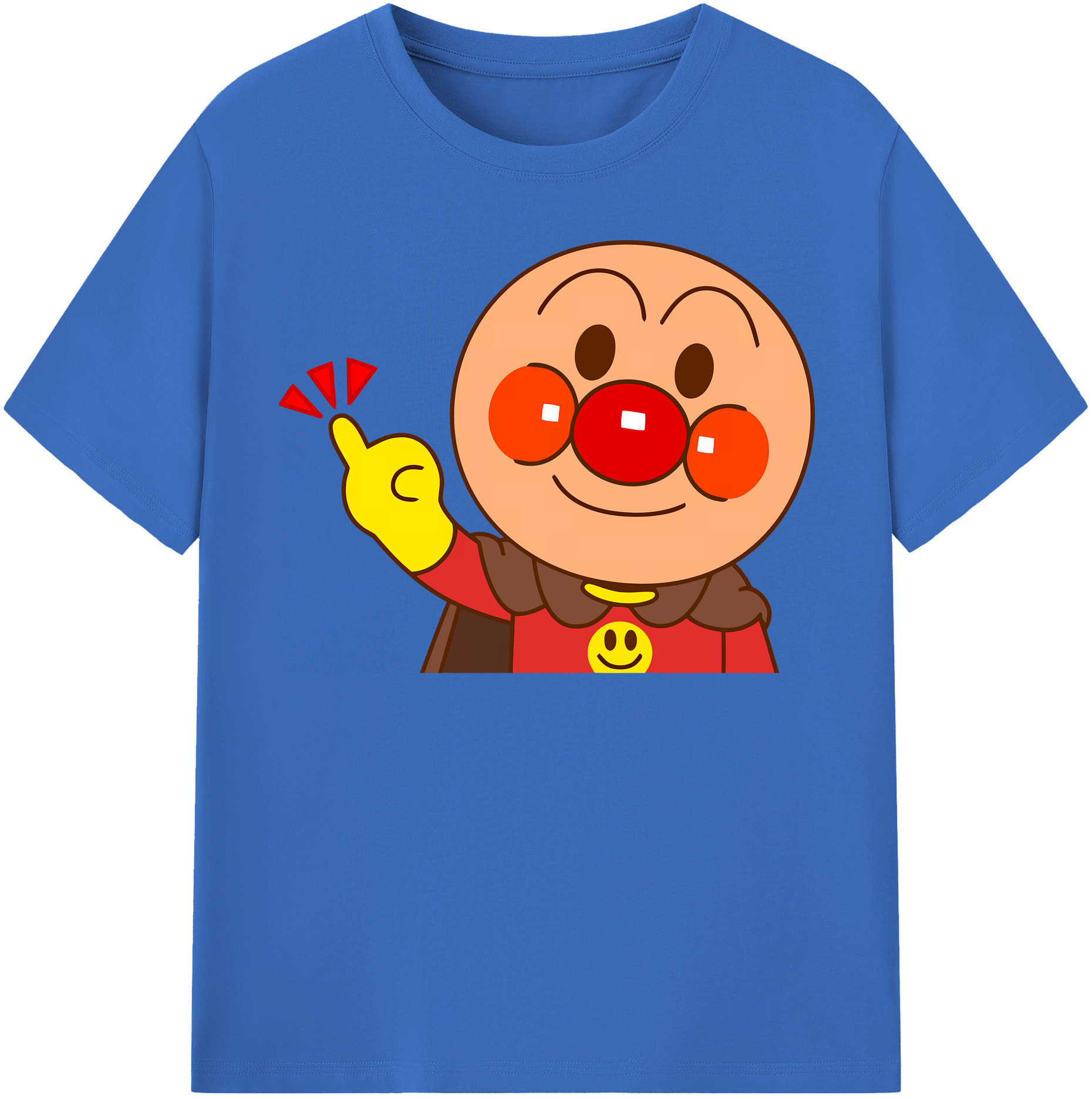 （画像用） アンパンマン Anpanman 綿100％半袖Tシャツ（フロントプリント）