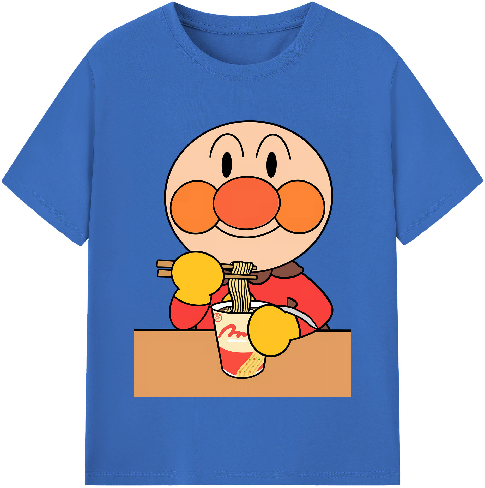 （画像用） アンパンマン Anpanman 綿100％半袖Tシャツ（フロントプリント）