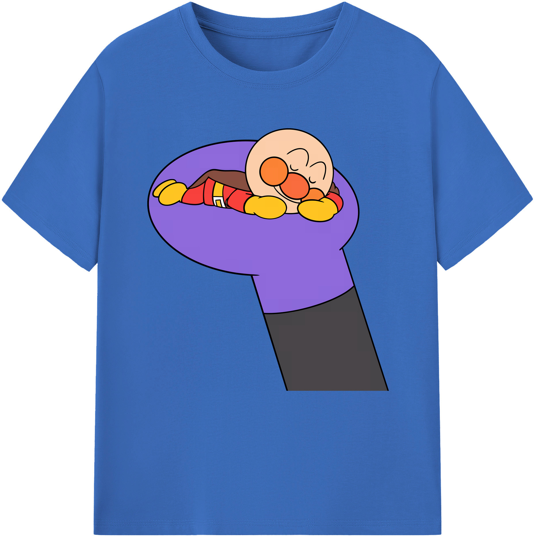 （画像用） アンパンマン Anpanman 綿100％半袖Tシャツ（フロントプリント）