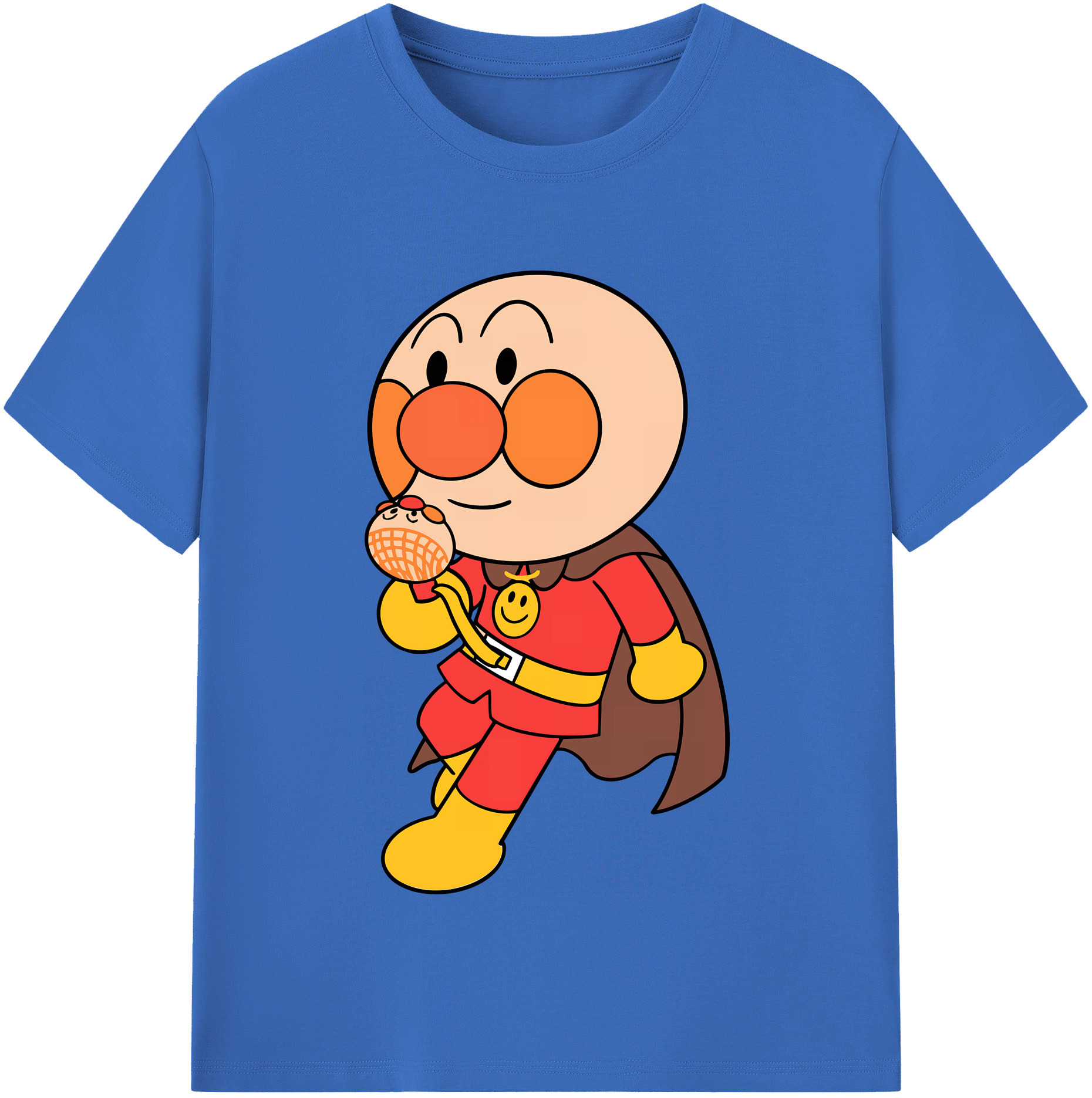 （画像用） アンパンマン Anpanman 綿100％半袖Tシャツ（フロントプリント）