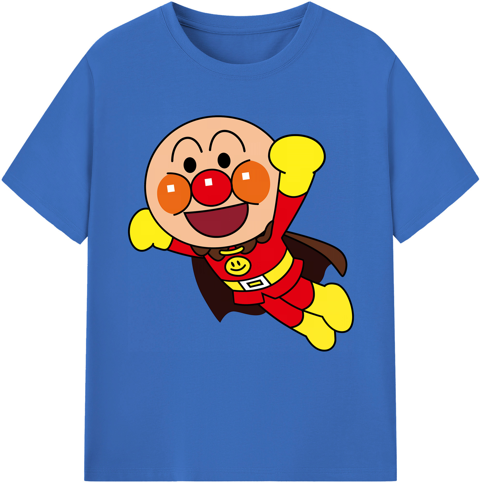 （画像用） アンパンマン Anpanman 綿100％半袖Tシャツ（フロントプリント）