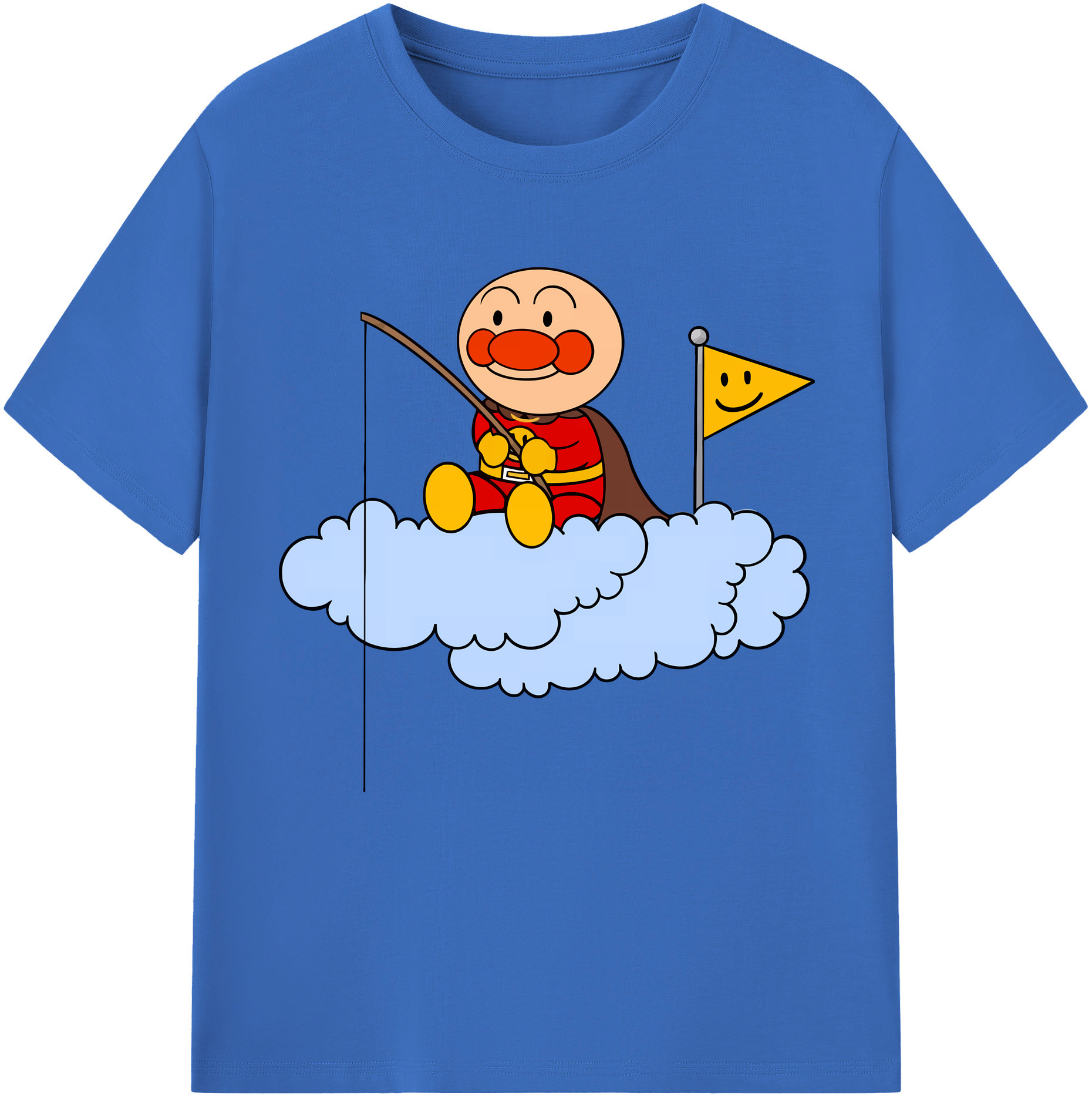 （画像用） アンパンマン Anpanman 綿100％半袖Tシャツ（フロントプリント）