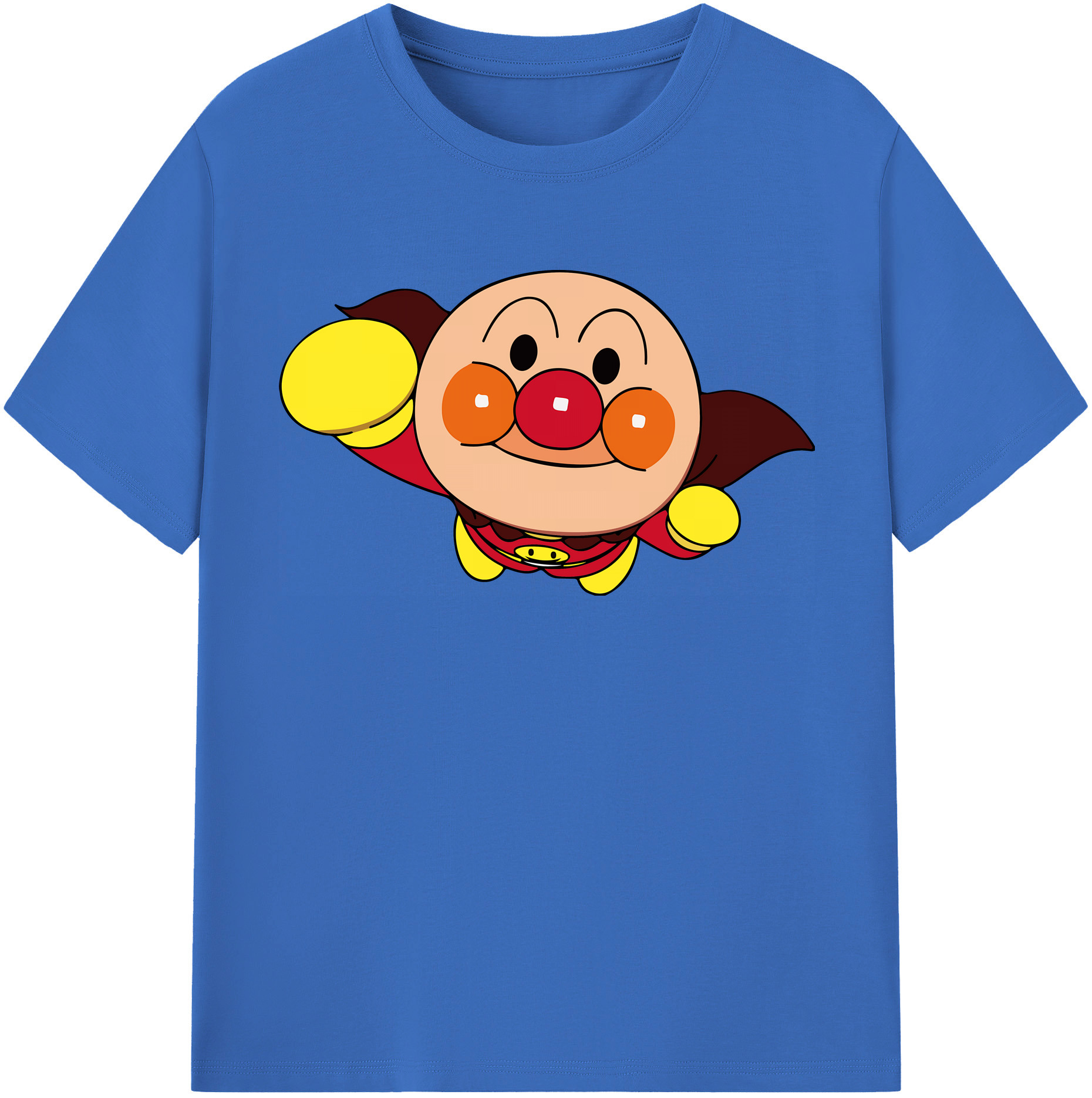 （画像用） アンパンマン Anpanman 綿100％半袖Tシャツ（フロントプリント）