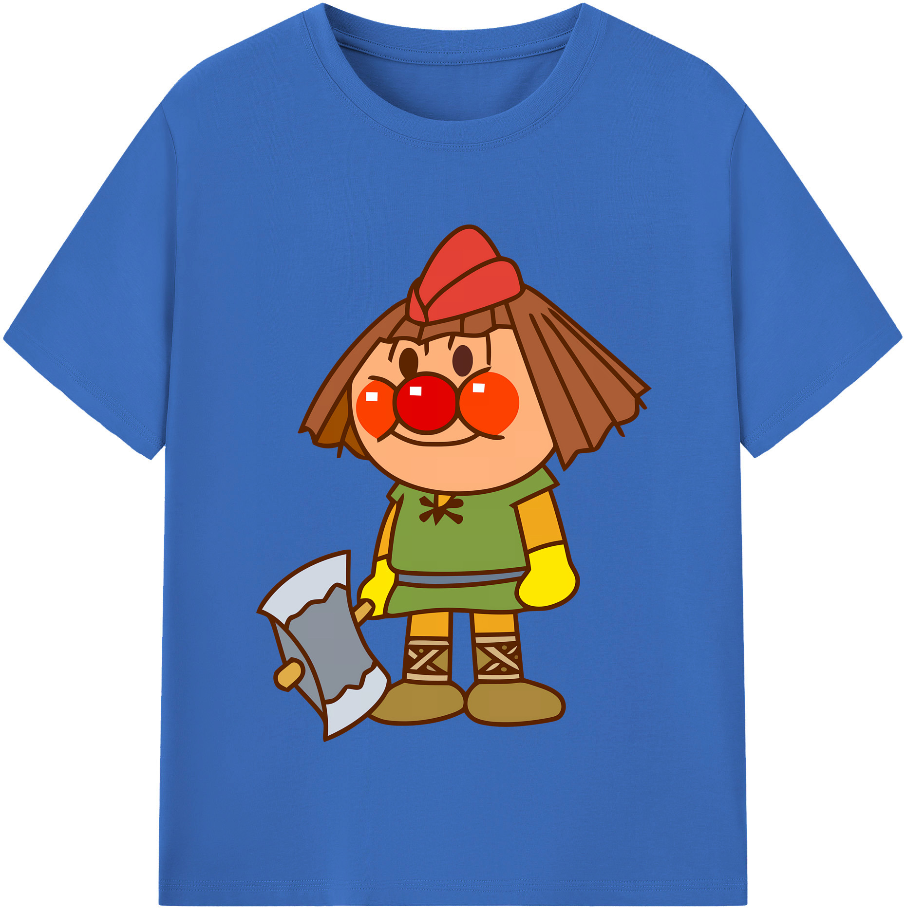 （画像用） アンパンマン Anpanman 綿100％半袖Tシャツ（フロントプリント）
