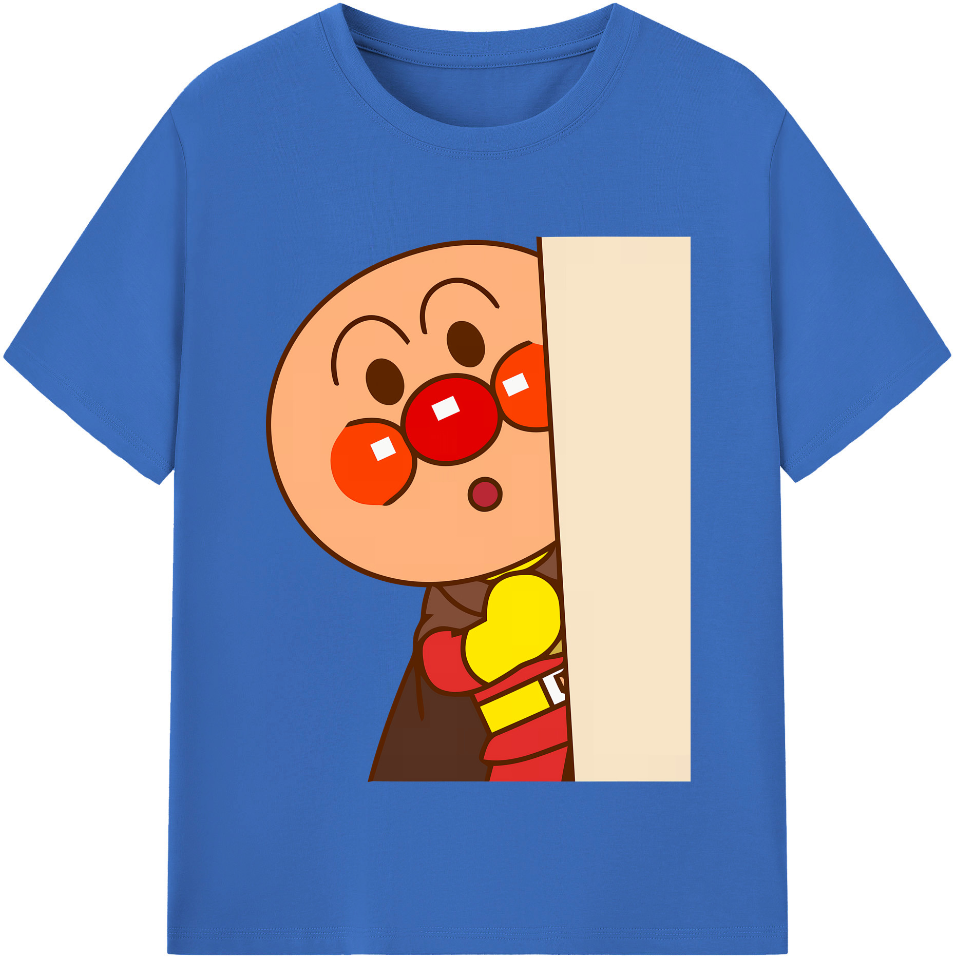 （画像用） アンパンマン Anpanman 綿100％半袖Tシャツ（フロントプリント）