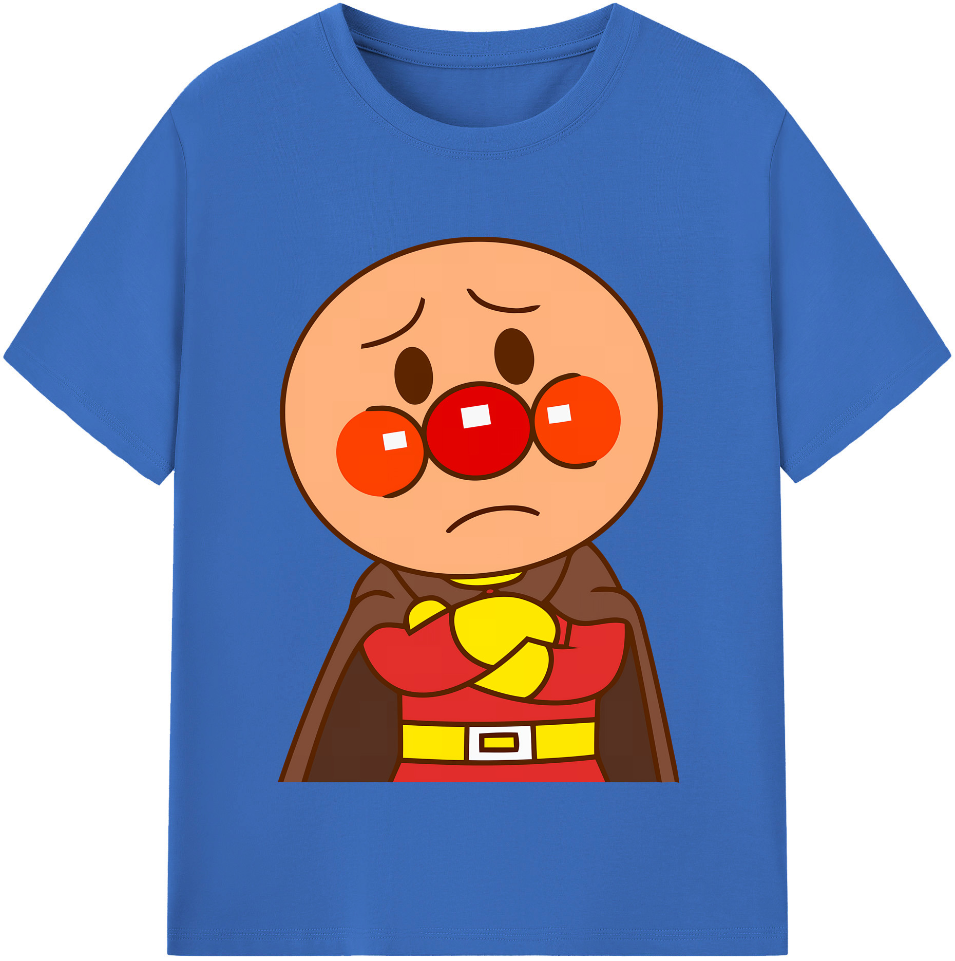 （画像用） アンパンマン Anpanman 綿100％半袖Tシャツ（フロントプリント）