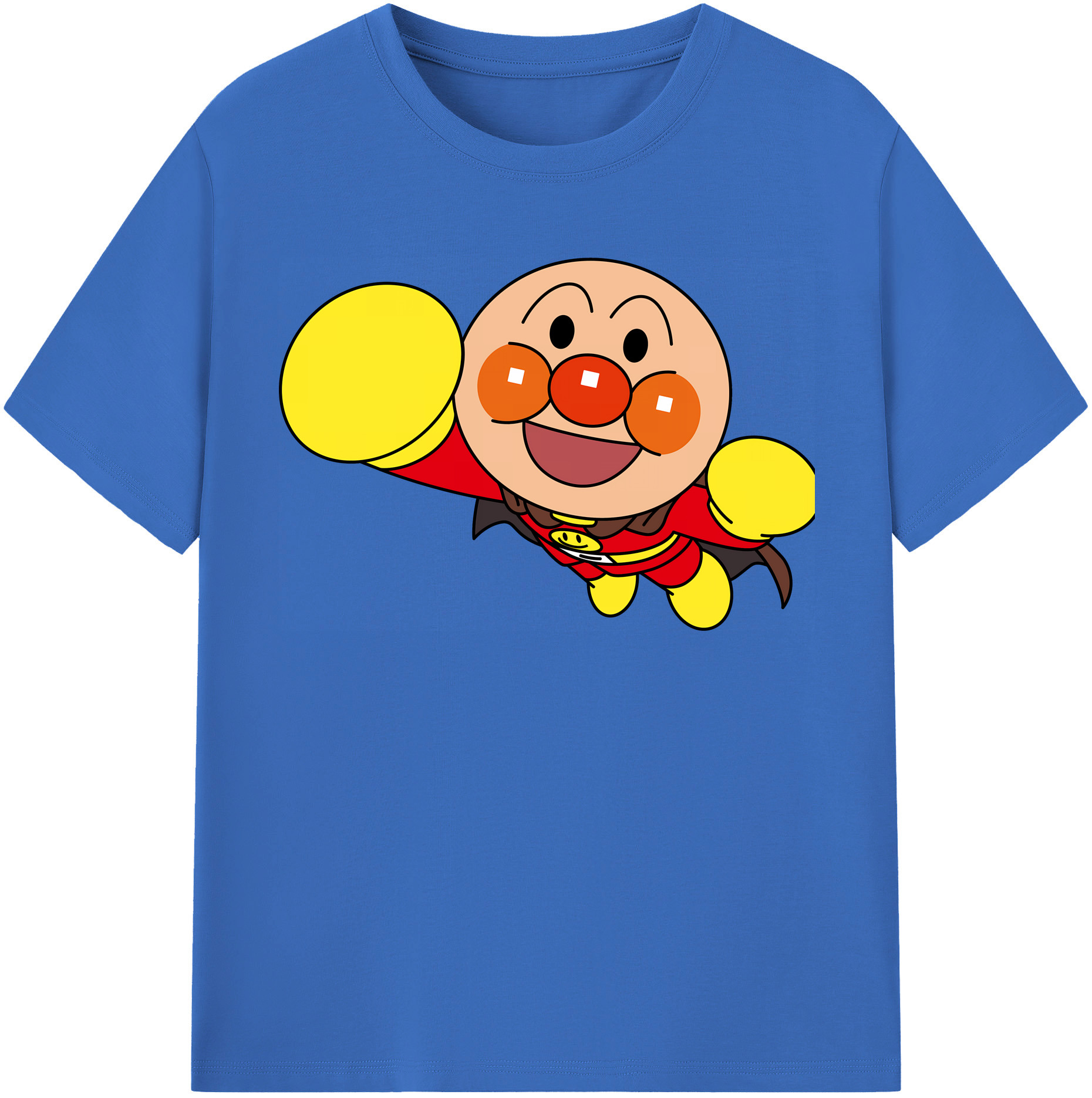 （画像用） アンパンマン Anpanman 綿100％半袖Tシャツ（フロントプリント）