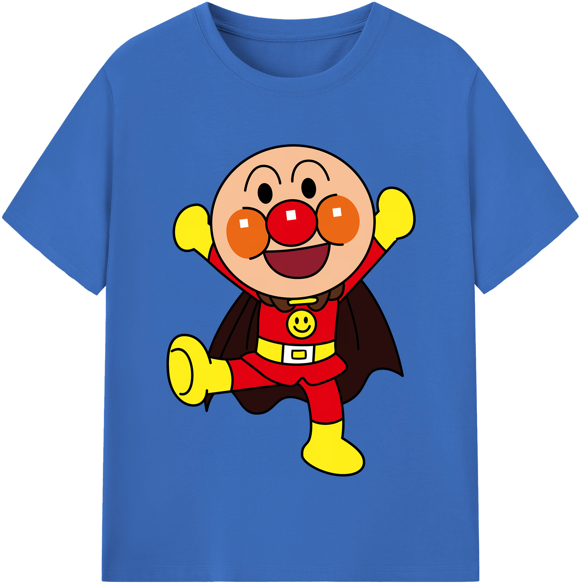 （画像用） アンパンマン Anpanman 綿100％半袖Tシャツ（フロントプリント）