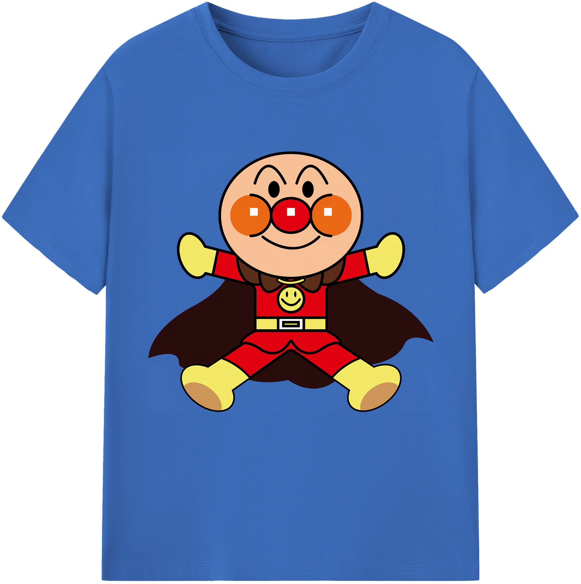 （画像用） アンパンマン Anpanman 綿100％半袖Tシャツ（フロントプリント）