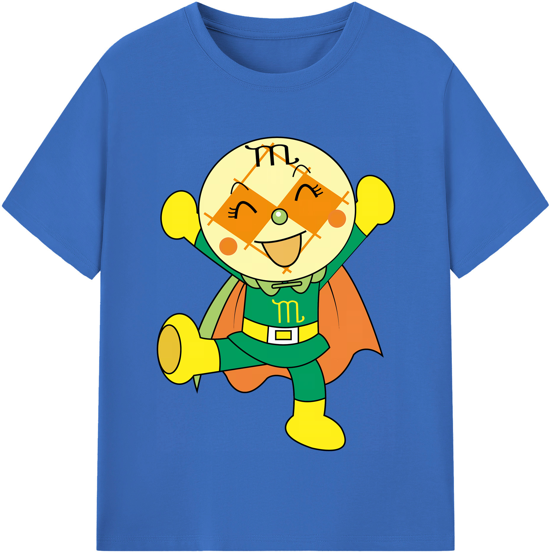 （画像用） アンパンマン Anpanman 綿100％半袖Tシャツ（フロントプリント）