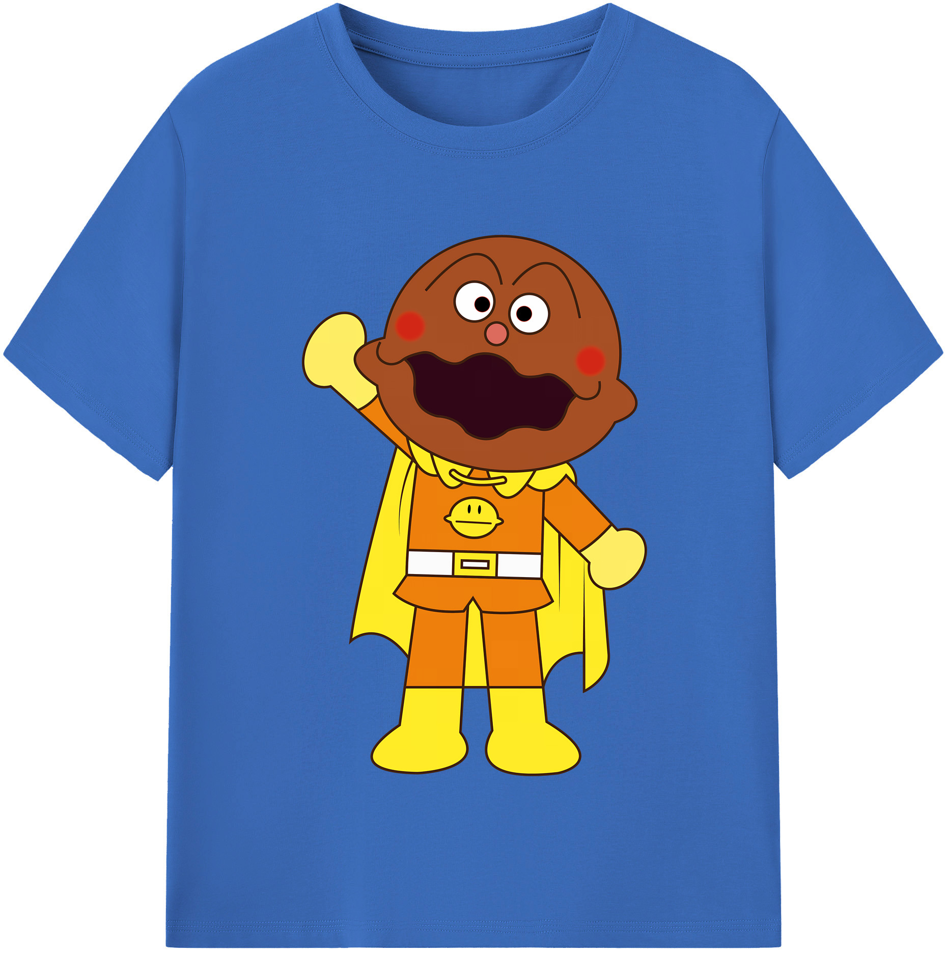 （画像用） アンパンマン Anpanman 綿100％半袖Tシャツ（フロントプリント）