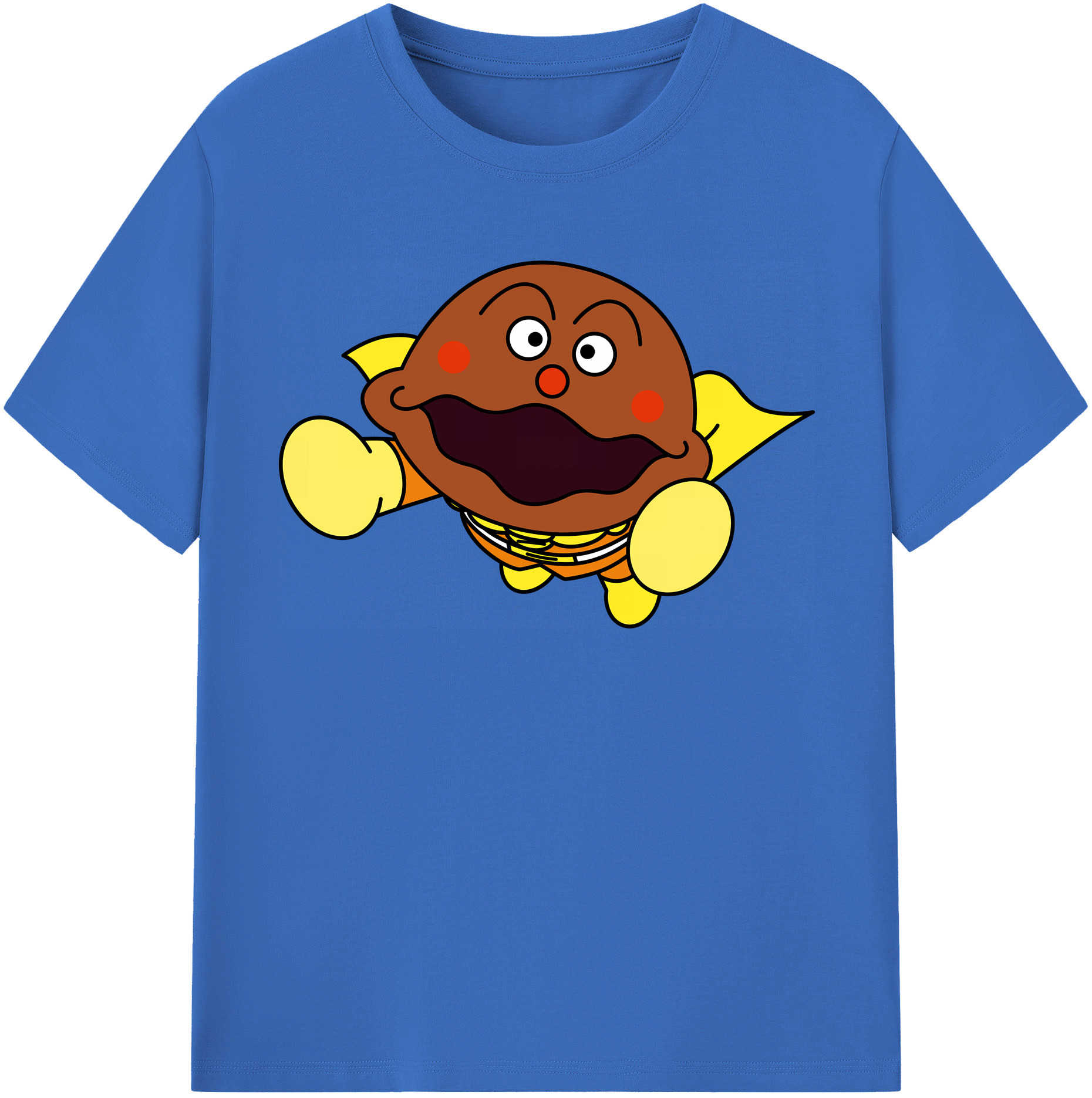 （画像用） アンパンマン Anpanman 綿100％半袖Tシャツ（フロントプリント）