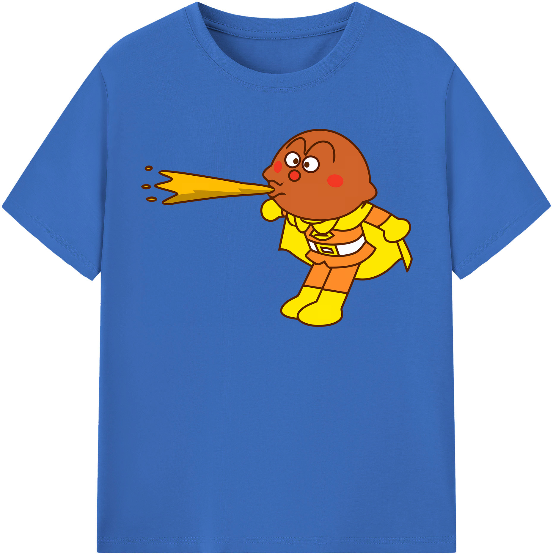 （画像用） アンパンマン Anpanman 綿100％半袖Tシャツ（フロントプリント）