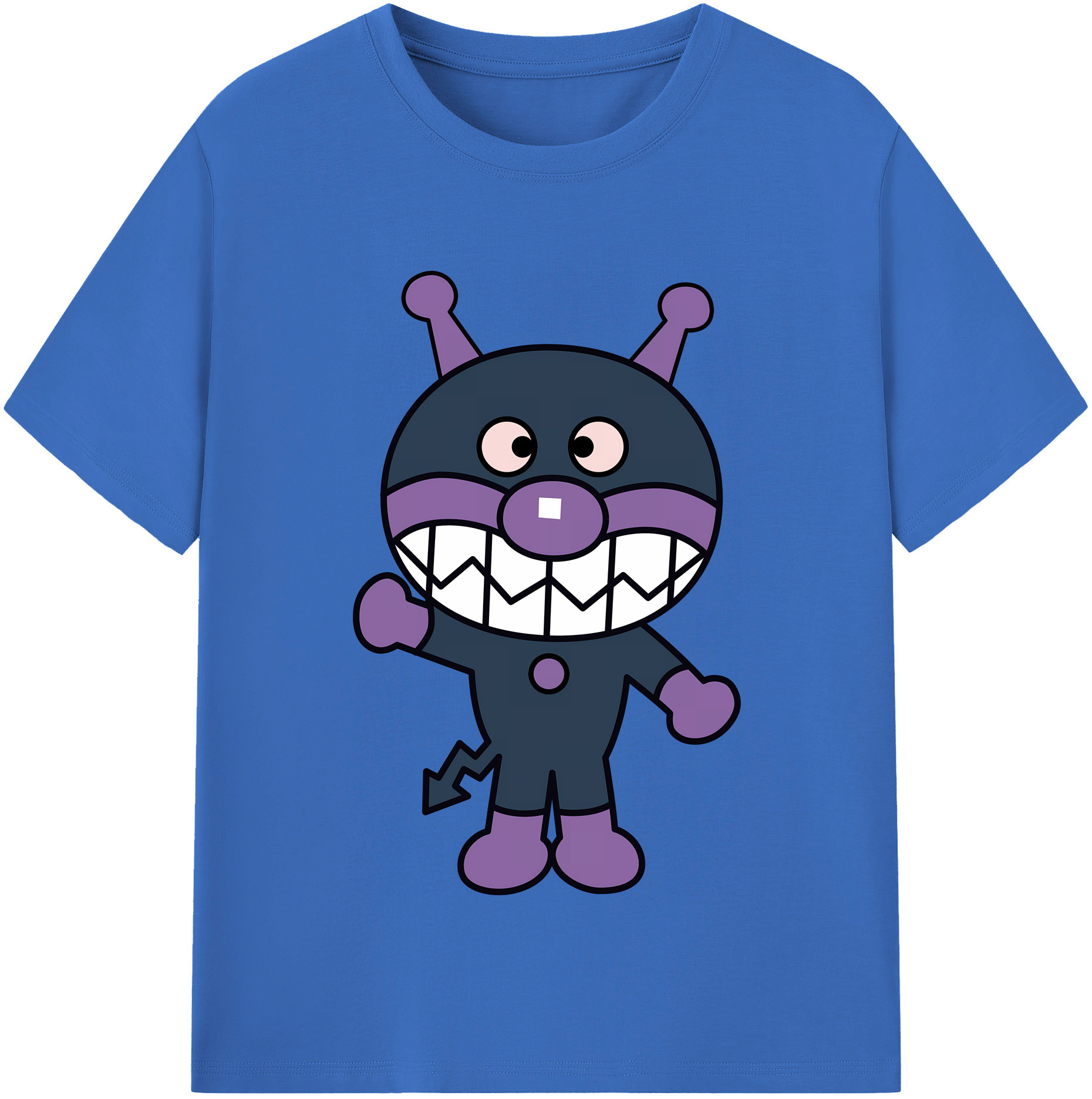 （画像用） アンパンマン Anpanman 綿100％半袖Tシャツ（フロントプリント）