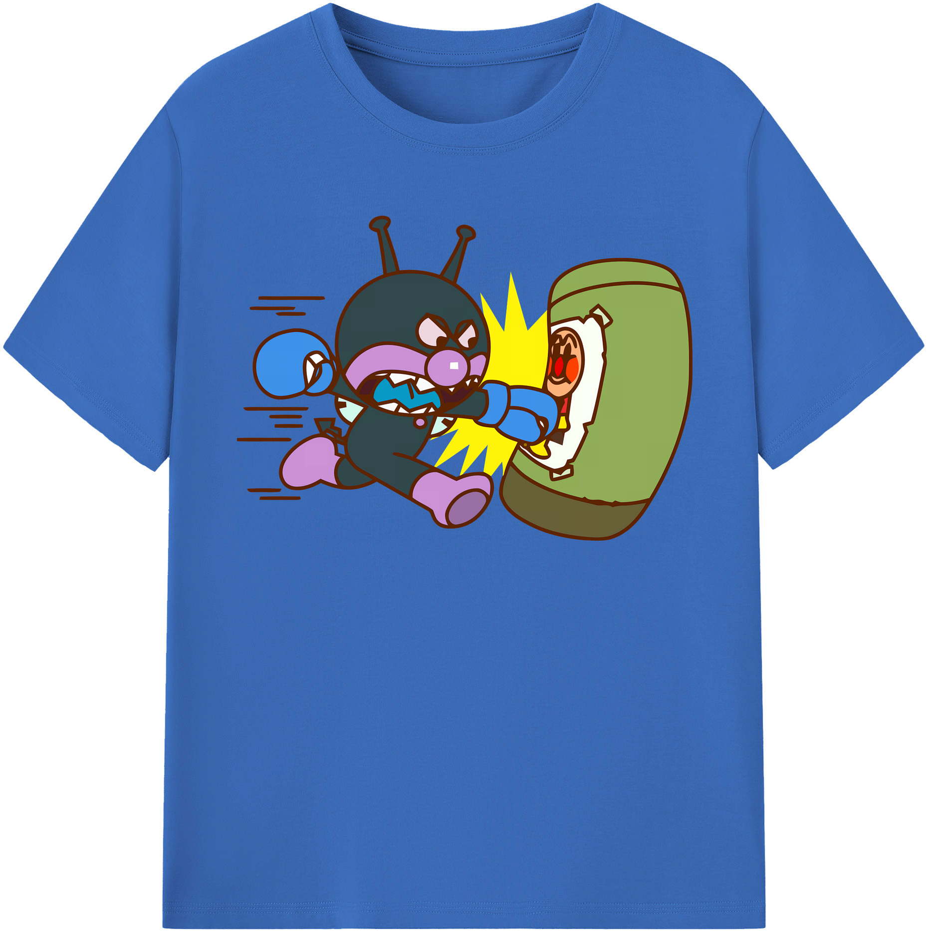 （画像用） アンパンマン Anpanman 綿100％半袖Tシャツ（フロントプリント）