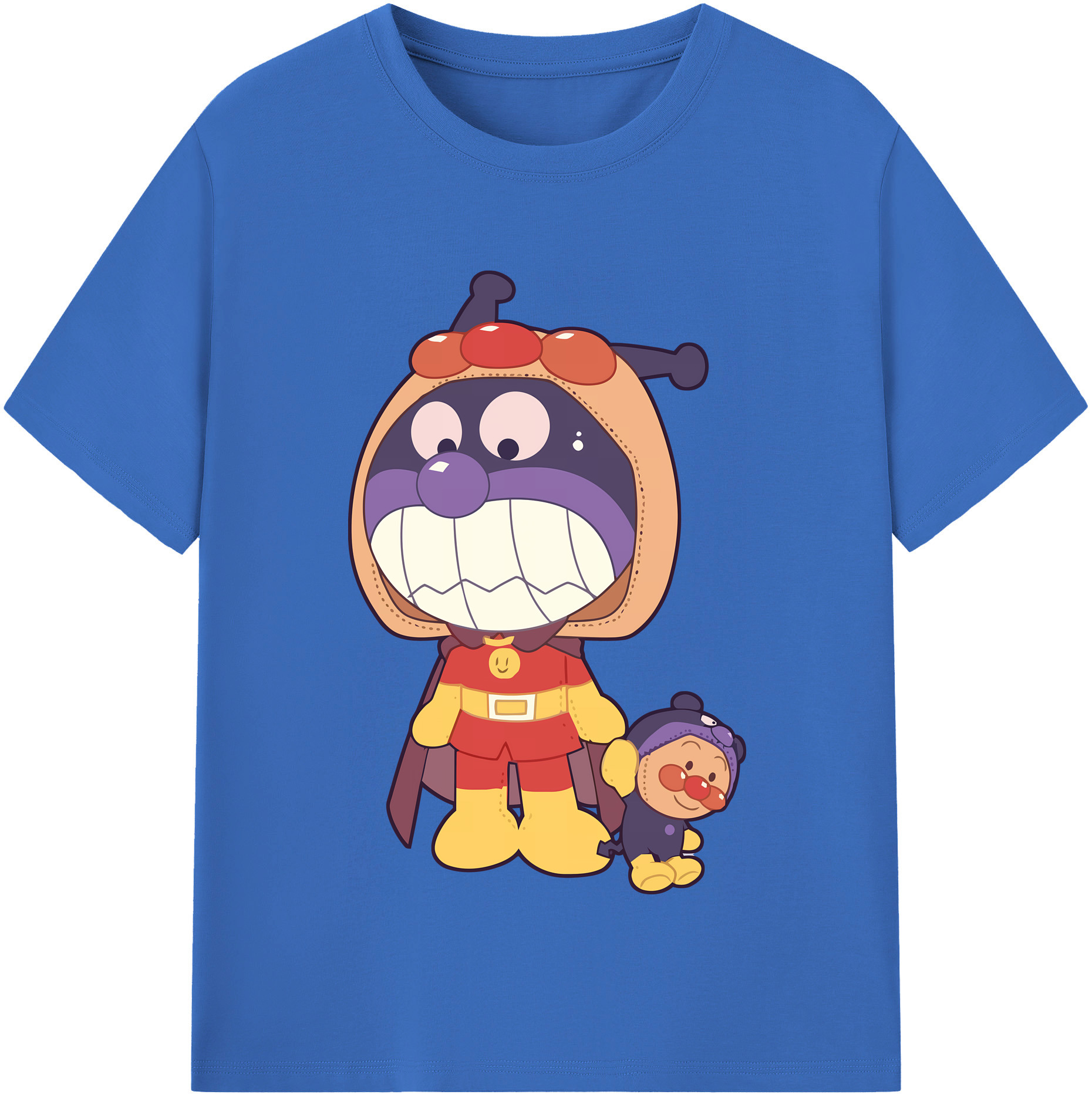 （画像用） アンパンマン Anpanman 綿100％半袖Tシャツ（フロントプリント）