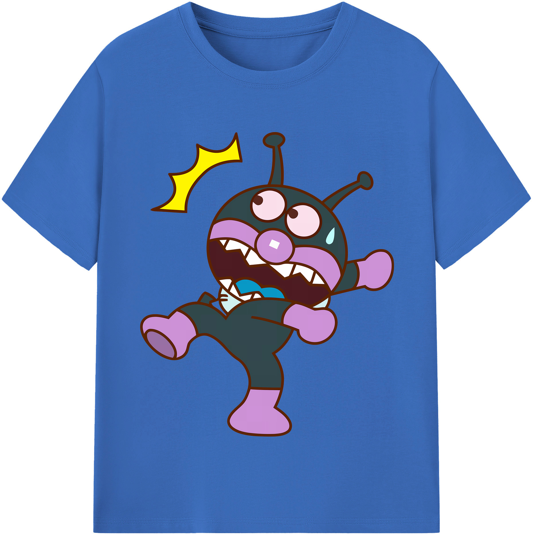 （画像用） アンパンマン Anpanman 綿100％半袖Tシャツ（フロントプリント）
