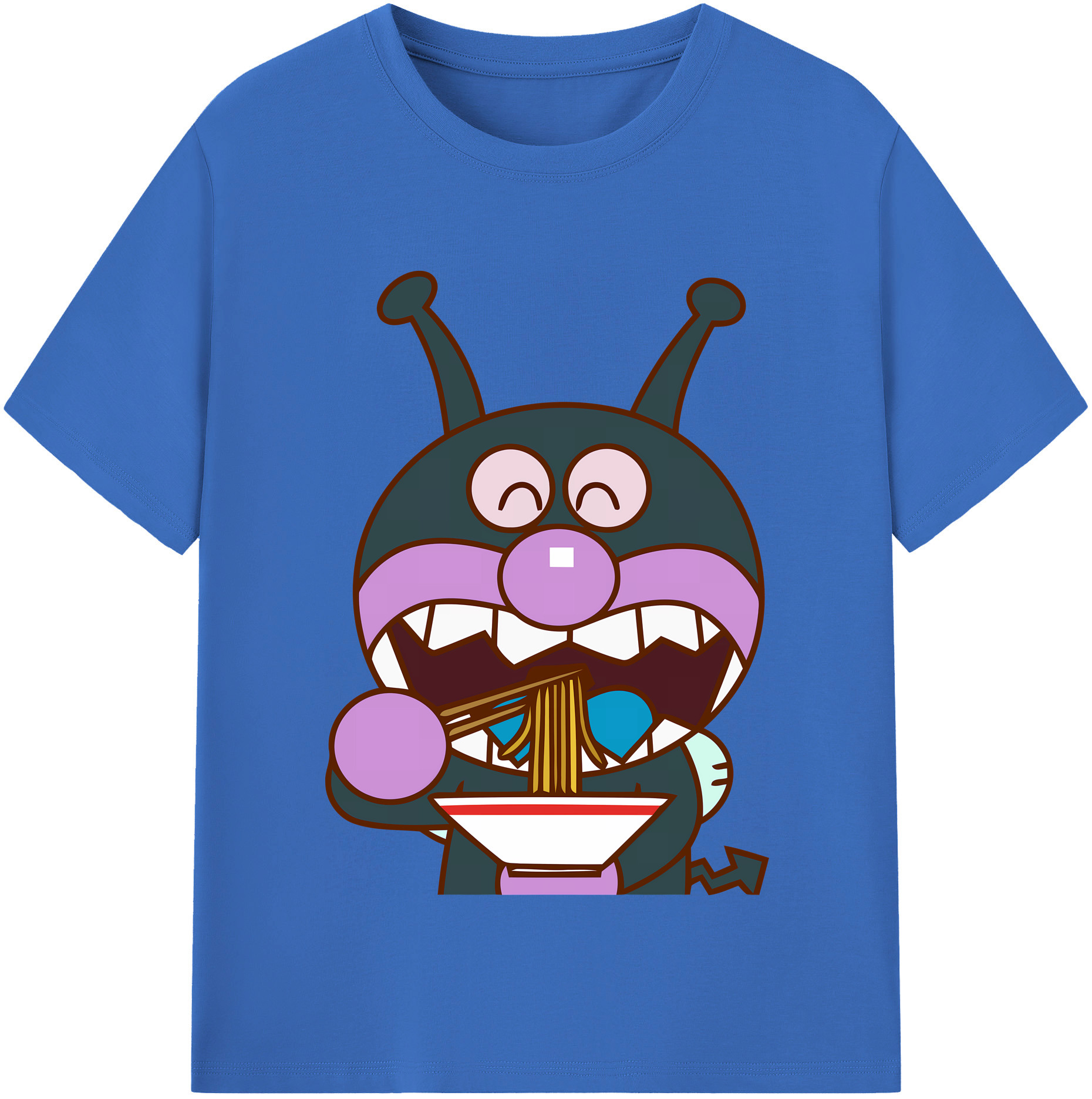 （画像用） アンパンマン Anpanman 綿100％半袖Tシャツ（フロントプリント）
